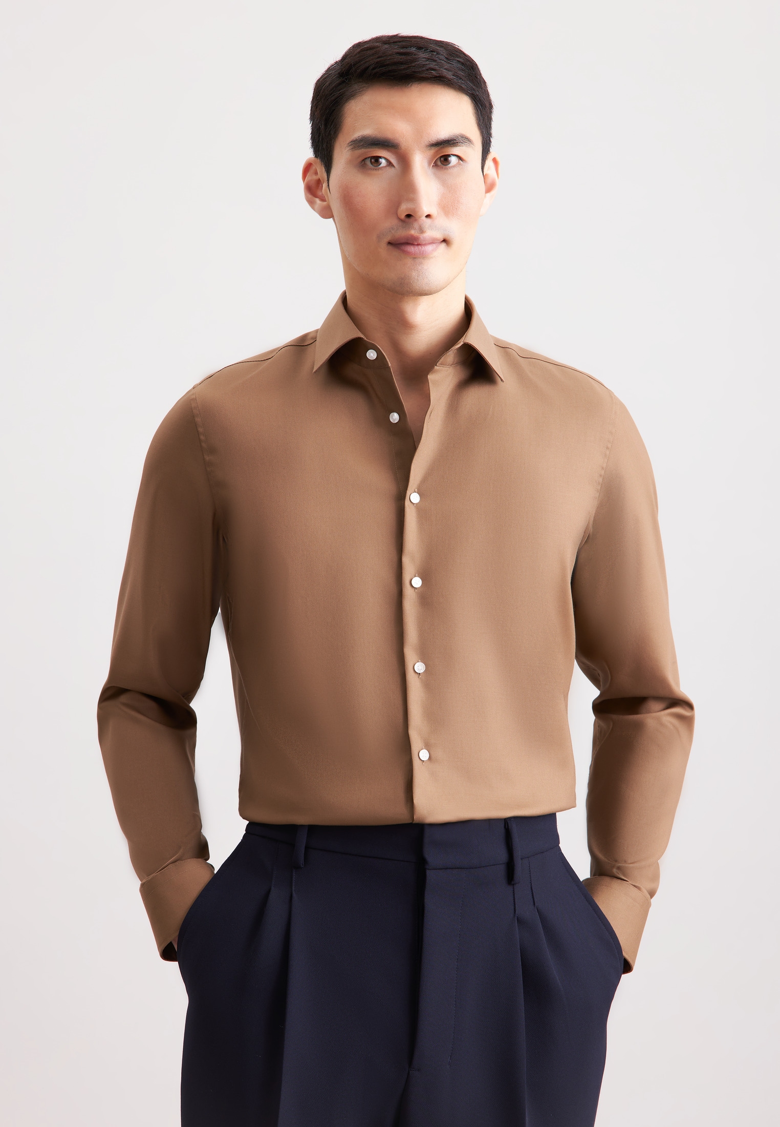 seidensticker Businesshemd "Schwarze Rose" Slim 1/1 Kentkragen Uni günstig online kaufen