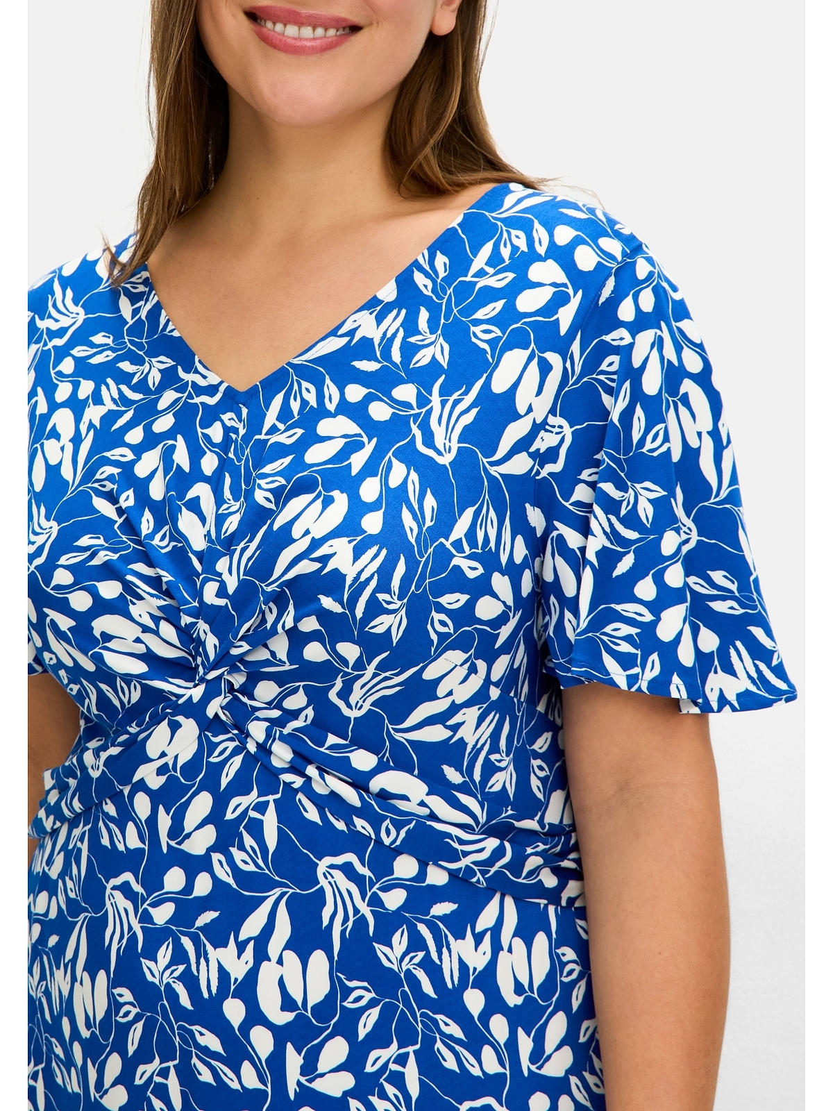 Sheego Sommerkleid »Große Größen«, mit Knotendetail in der Taille
