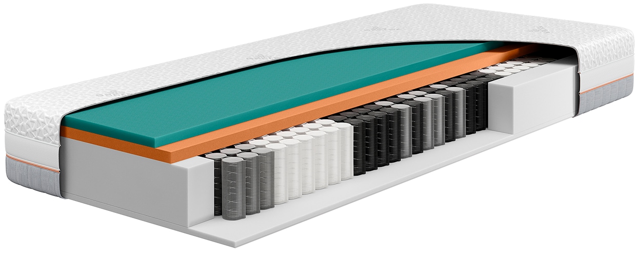 Beka® Taschenfederkernmatratze »Taschenfederkern Matratze GELTEX® Next Horizon TFK 240« 24 cm hoch Raumgewicht: 43 kg/m³ 420 Federn 1 Stk. tlg. bis zu 6 cm GELTEX®-Auflage, 24 cm hoch, RG43, H2, H3 & H4, 90x200 cm