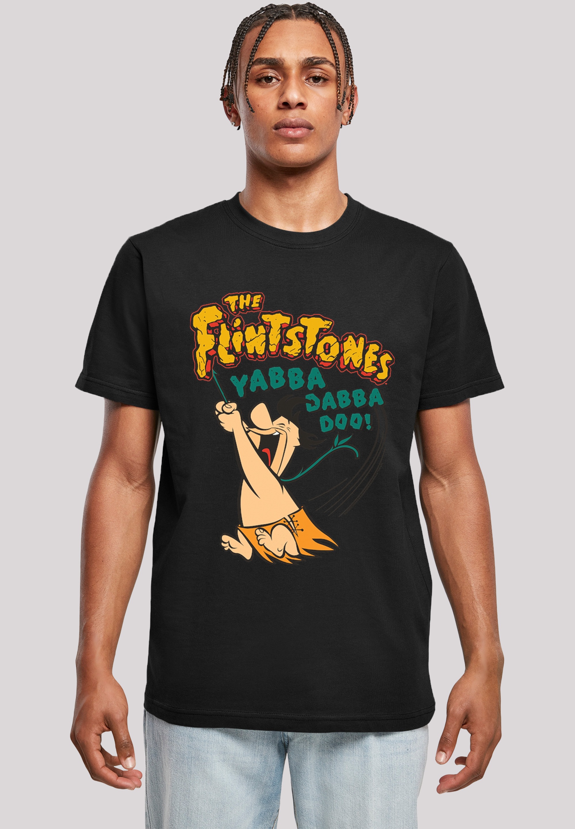 Thumbnail - F4NT4STIC Kurzarmshirt "F4NT4STIC Herren Fred Yabba Dabba Doo with T-Shirt Round Neck", (1 tlg.)