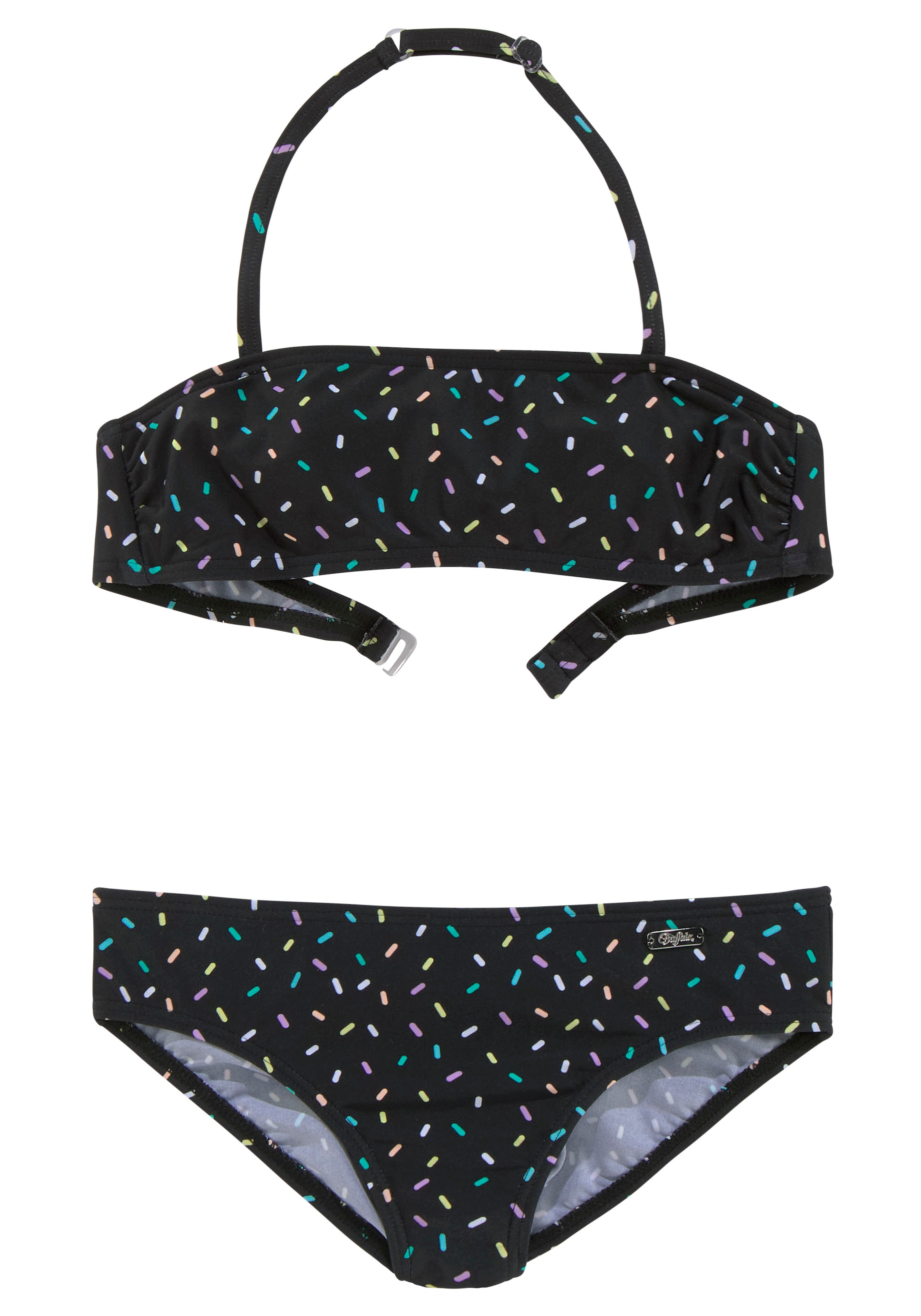 Venice Beach Bandeau-Bikini »Lori Kids«, mit dunklem Tropendruck ▷ für |  BAUR