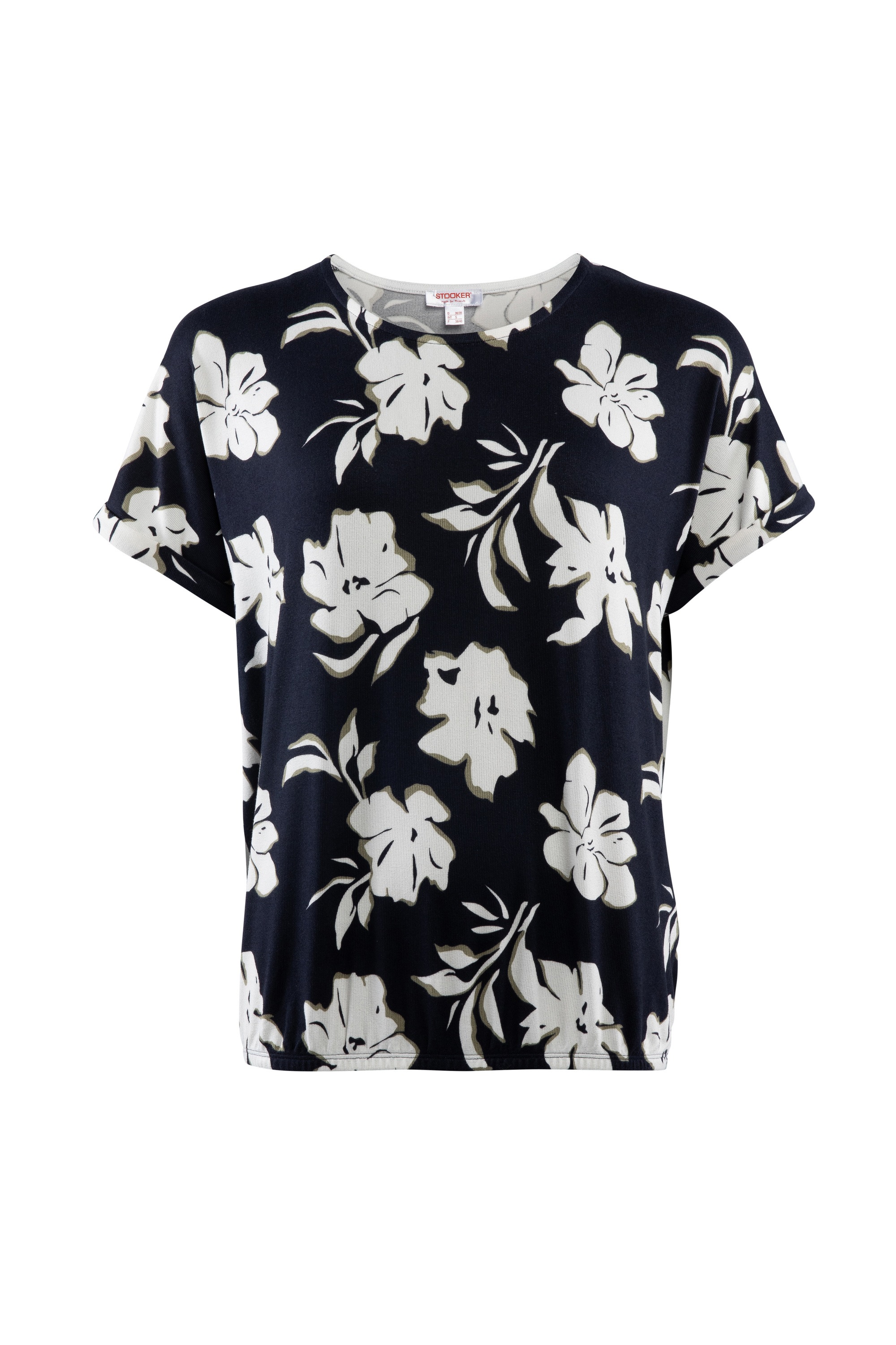 STOOKER WOMEN Kurzarmshirt »CLEA Print T-Shirt«, Regular Fit T-Shirt Spitzen- Shirt für Damen