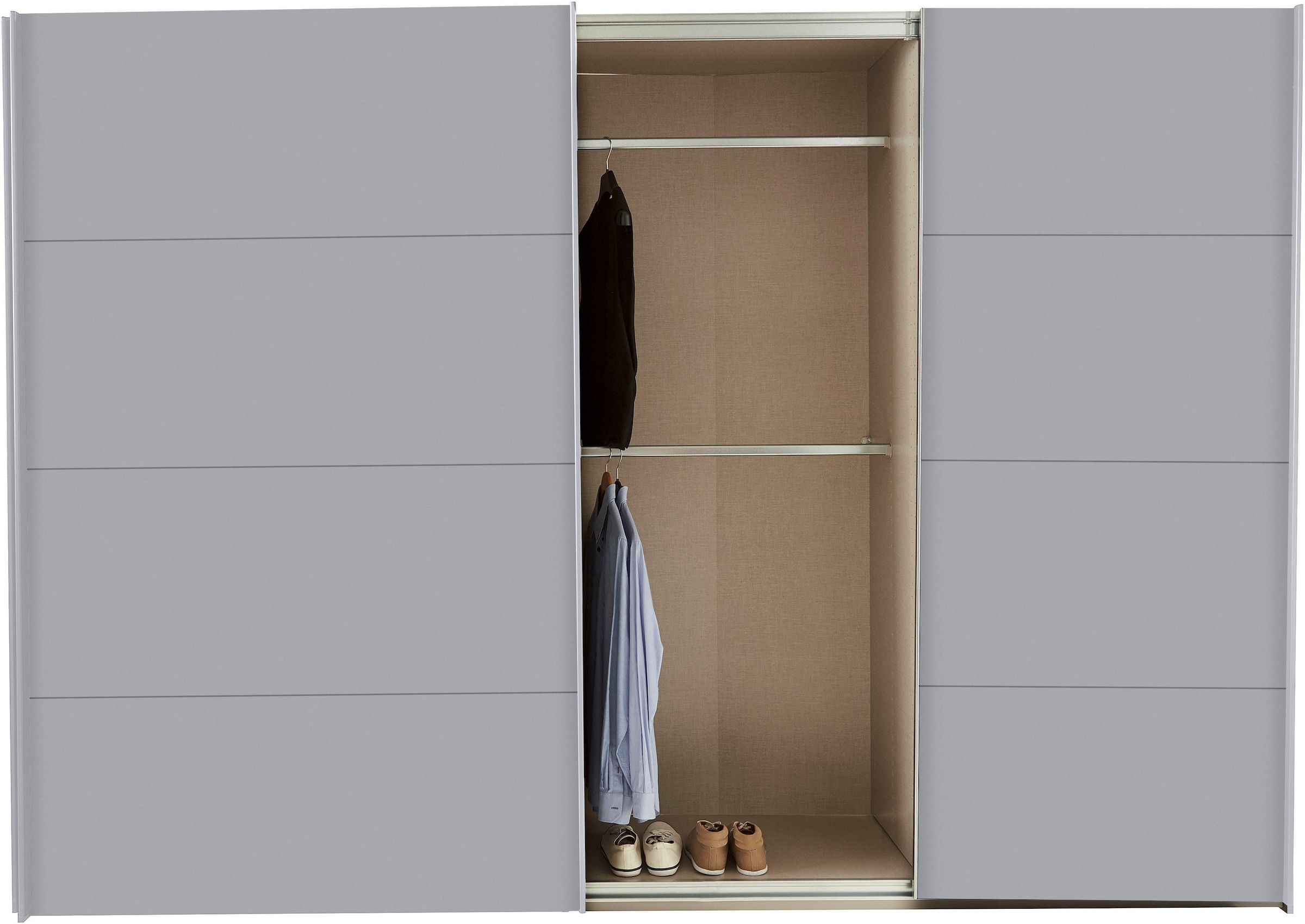 rauch Schwebetürenschrank »Kleiderschrank Schrank Garderobe TOPSELLER OTELI inkl. Inneneinteilung«, mit 3 Innenschubladen sowie zusätzlichen Einlegeböden MADE IN GERMANY