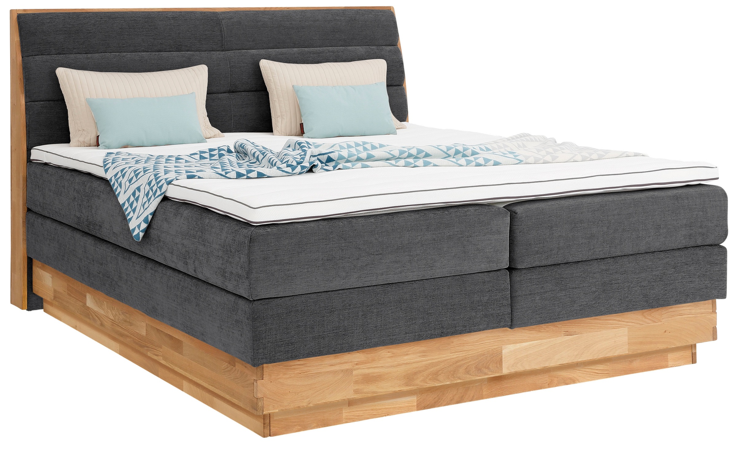 OTTO home Boxspringbett "Jenna" ohne LED-Beleuchtung, mit zertifizierten, r günstig online kaufen