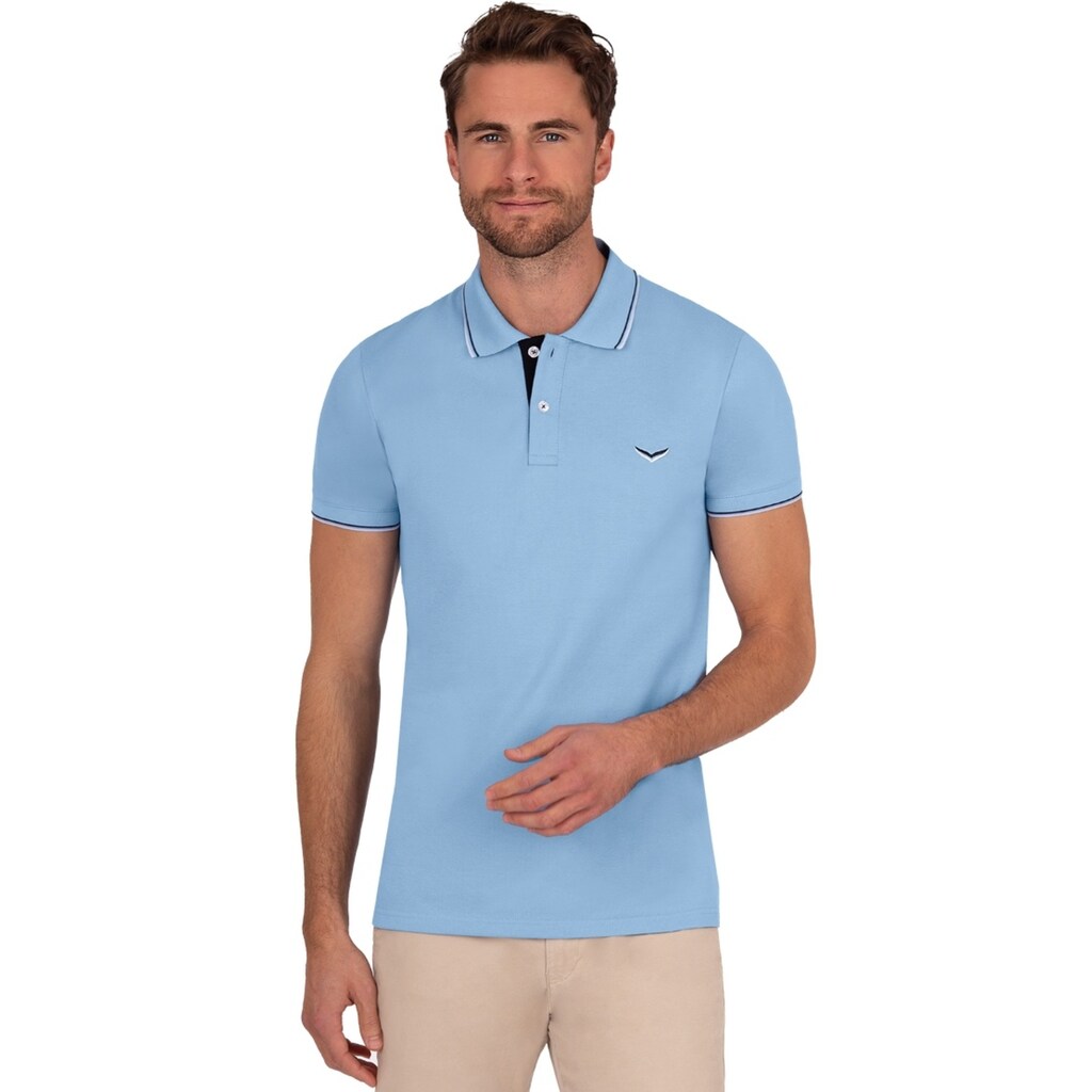 Trigema Poloshirt »TRIGEMA Slim Fit Polohemd«, (1 tlg.)