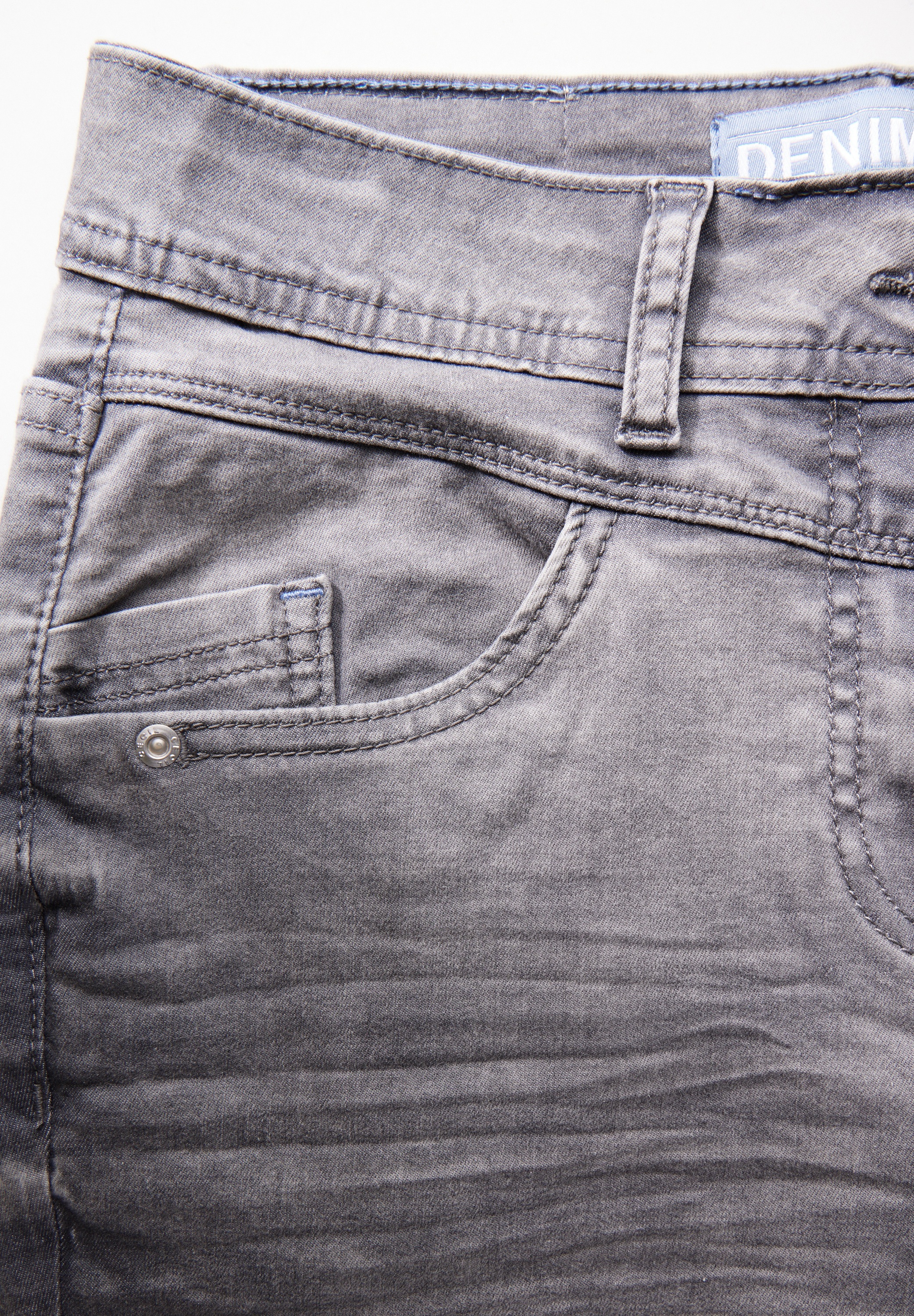 Thumbnail - Cecil Slim-fit-Jeans, High Waist