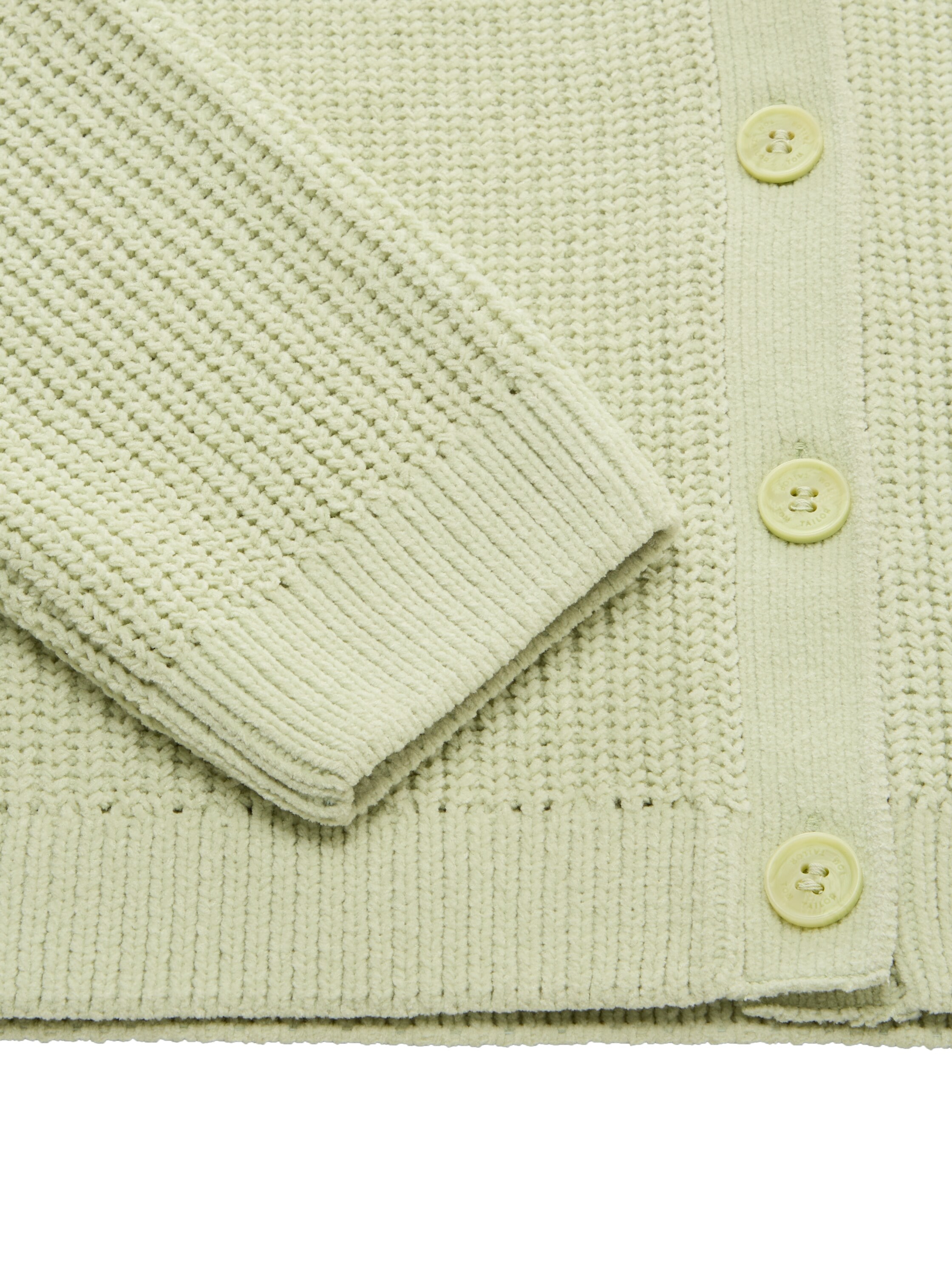 TOM TAILOR Strickjacke, mit V-Ausschnitt und Knopfleiste