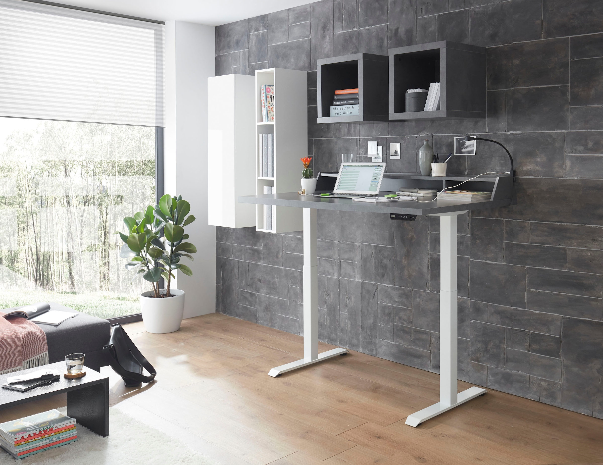 Mäusbacher Schreibtisch »Big System Office«, Breite 140 cm, elektrisch höhenverstellbar
