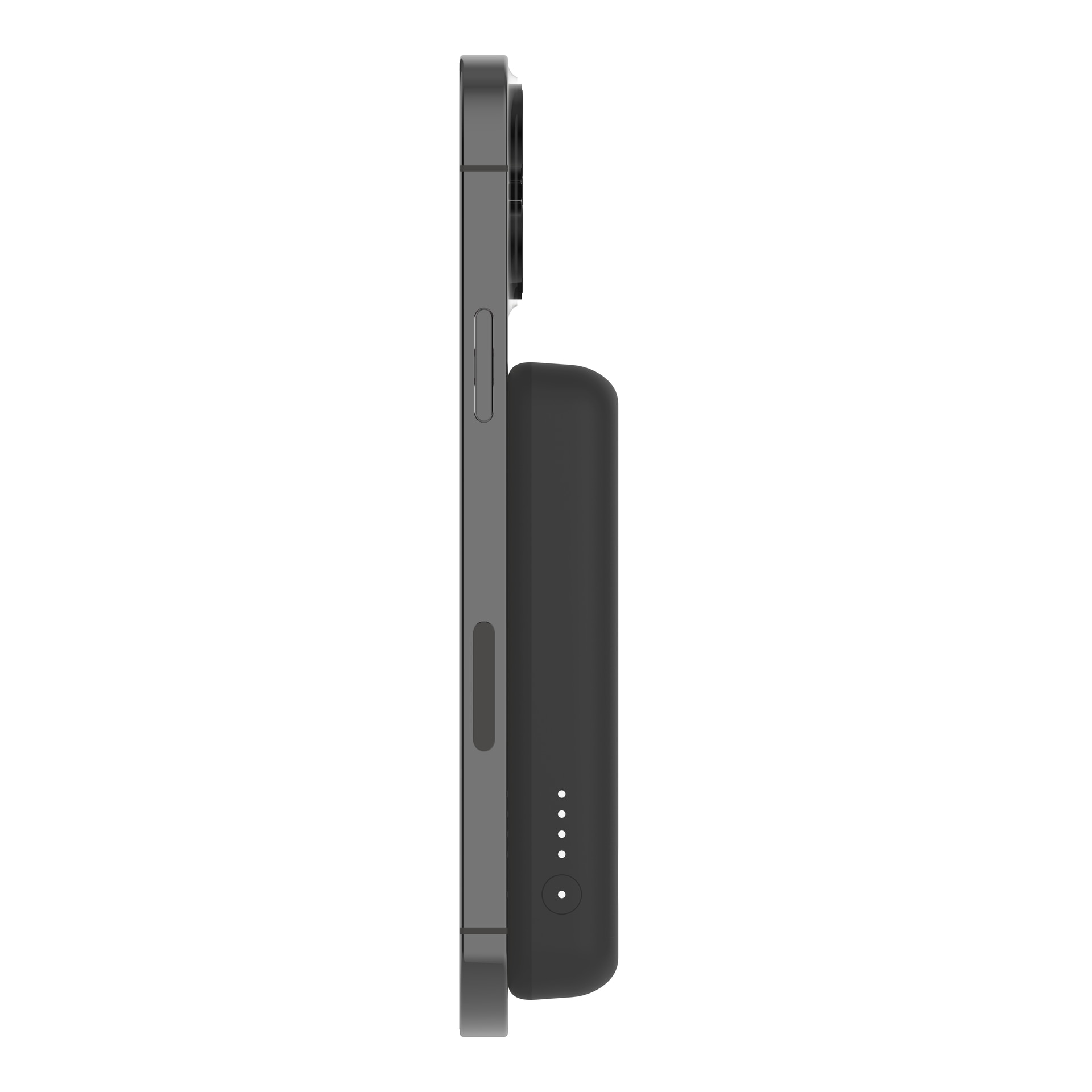 Belkin Powerbank »BoostCharge 5.000mAh magnetische Powerbank mit 7,5 Watt«, Belkin Magn. drahtlose Powerbank,Standfuß,5.000 mAh,schwarz, ausklappbarem Standfuß, für iPhone der Serie 15/14/13/12