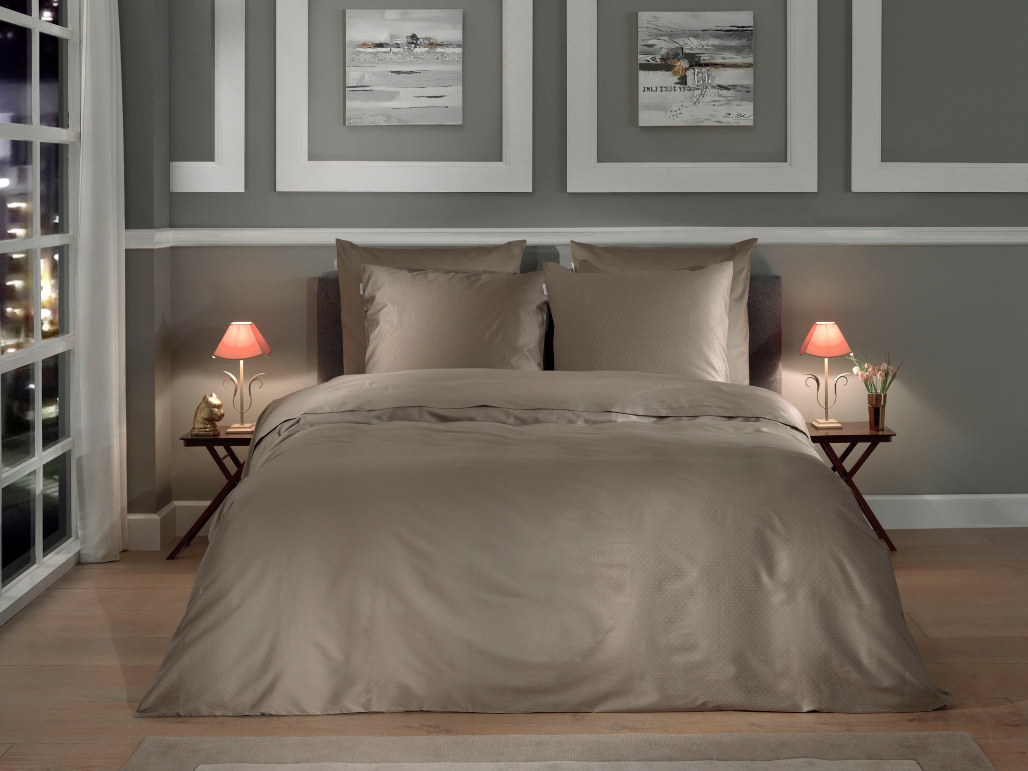 Heckett & Lane Bettwäsche "Punto" 2 Stk. tlg. gepunktet, 100% Baumwolle ab günstig online kaufen