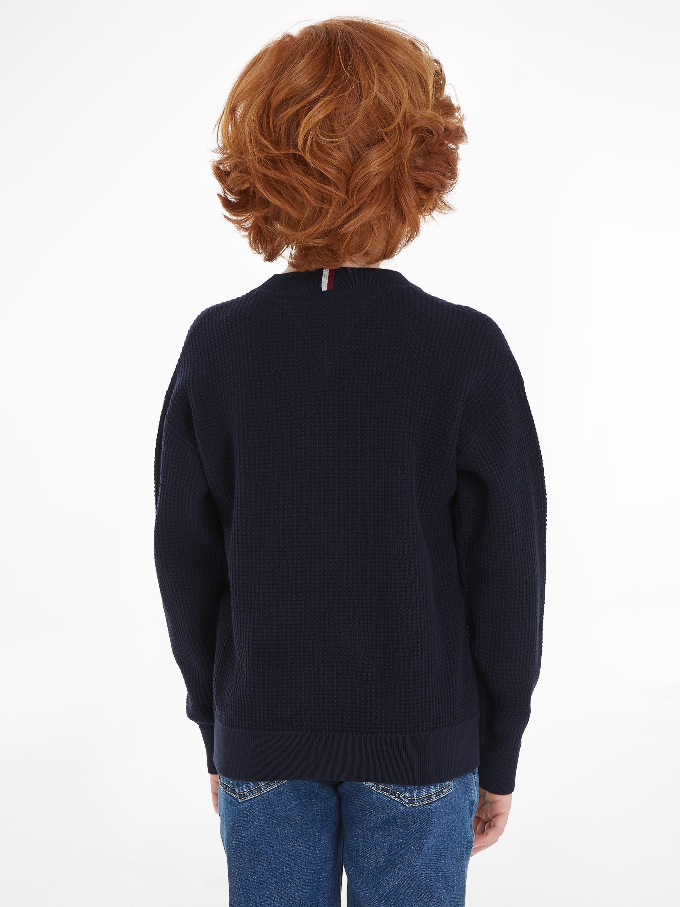 Tommy Hilfiger Strickpullover »ESSENTIAL SWEATER«, mit überschnittenen Schultern