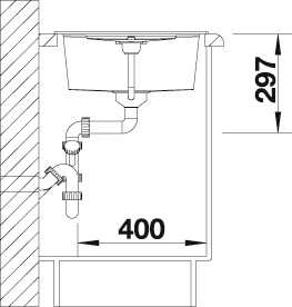 Blanco Granitspüle »METRA 45 S«, aus SILGRANIT®