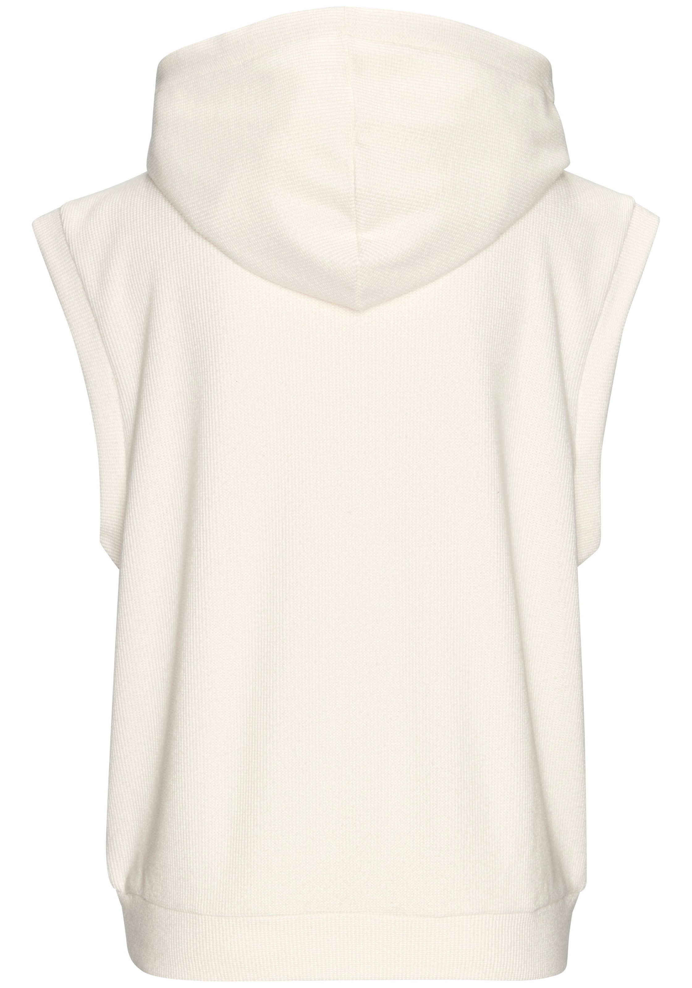 LASCANA Kapuzensweatshirt , in modischer Piqué-Optik
