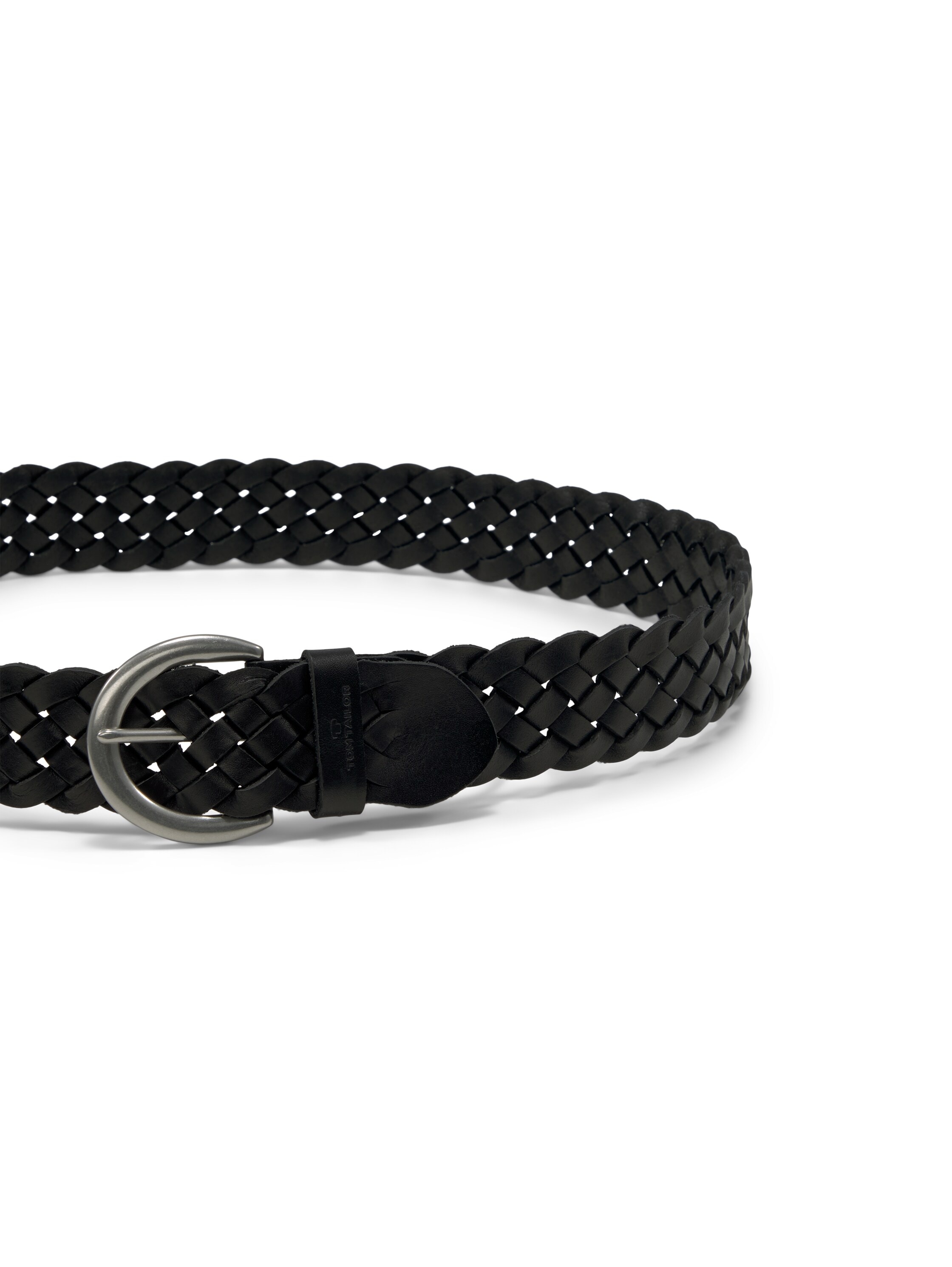 TOM TAILOR Flechtgürtel »TTLISA«, 4 cm breiter Damengürtel, Flechtledergürtel, modisches Must-Have
