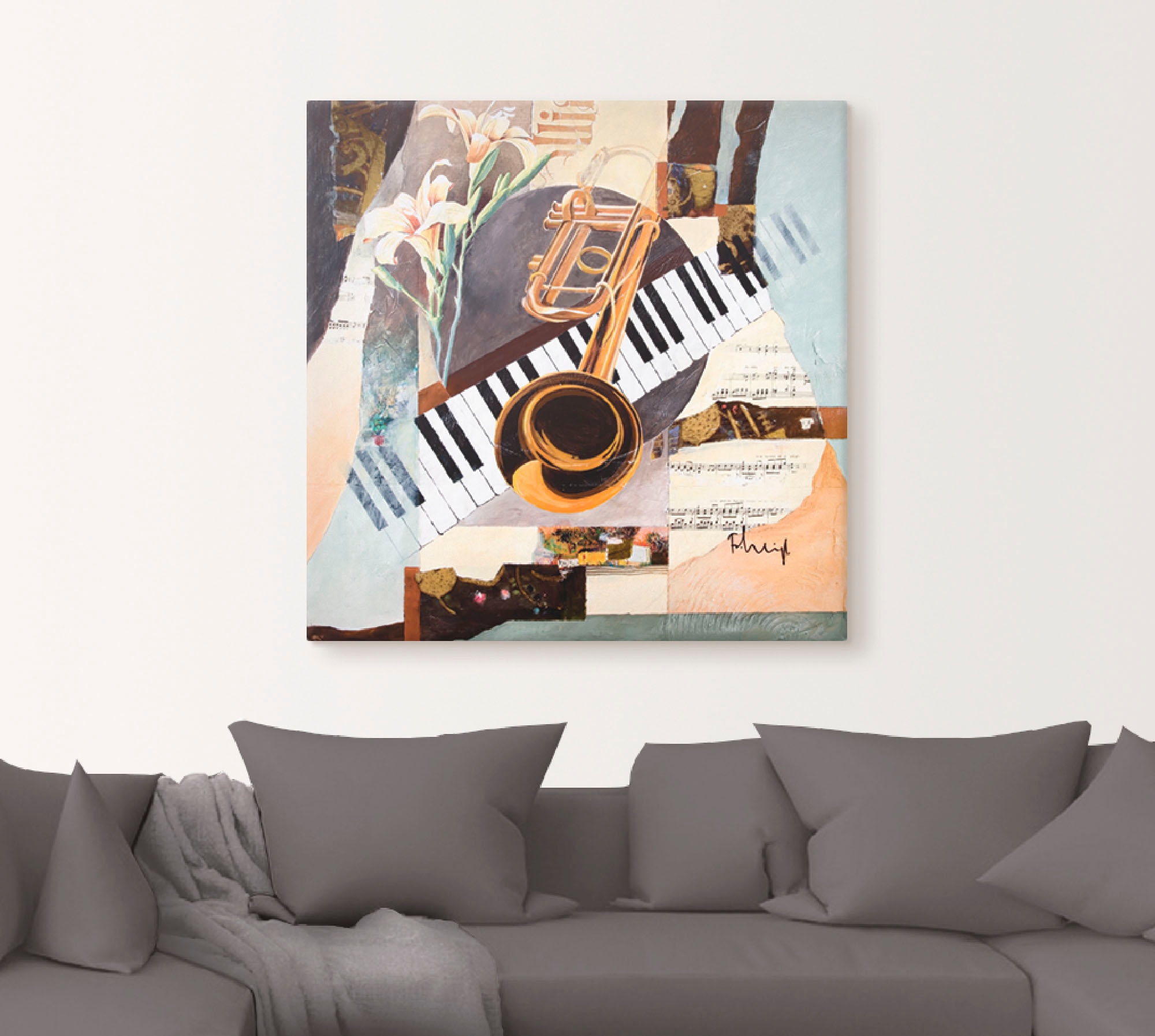 Artland Wandbild »Toskana Erinnerungen«, Instrumente, (1 St.), als Leinwandbild, Poster in verschied. Größen