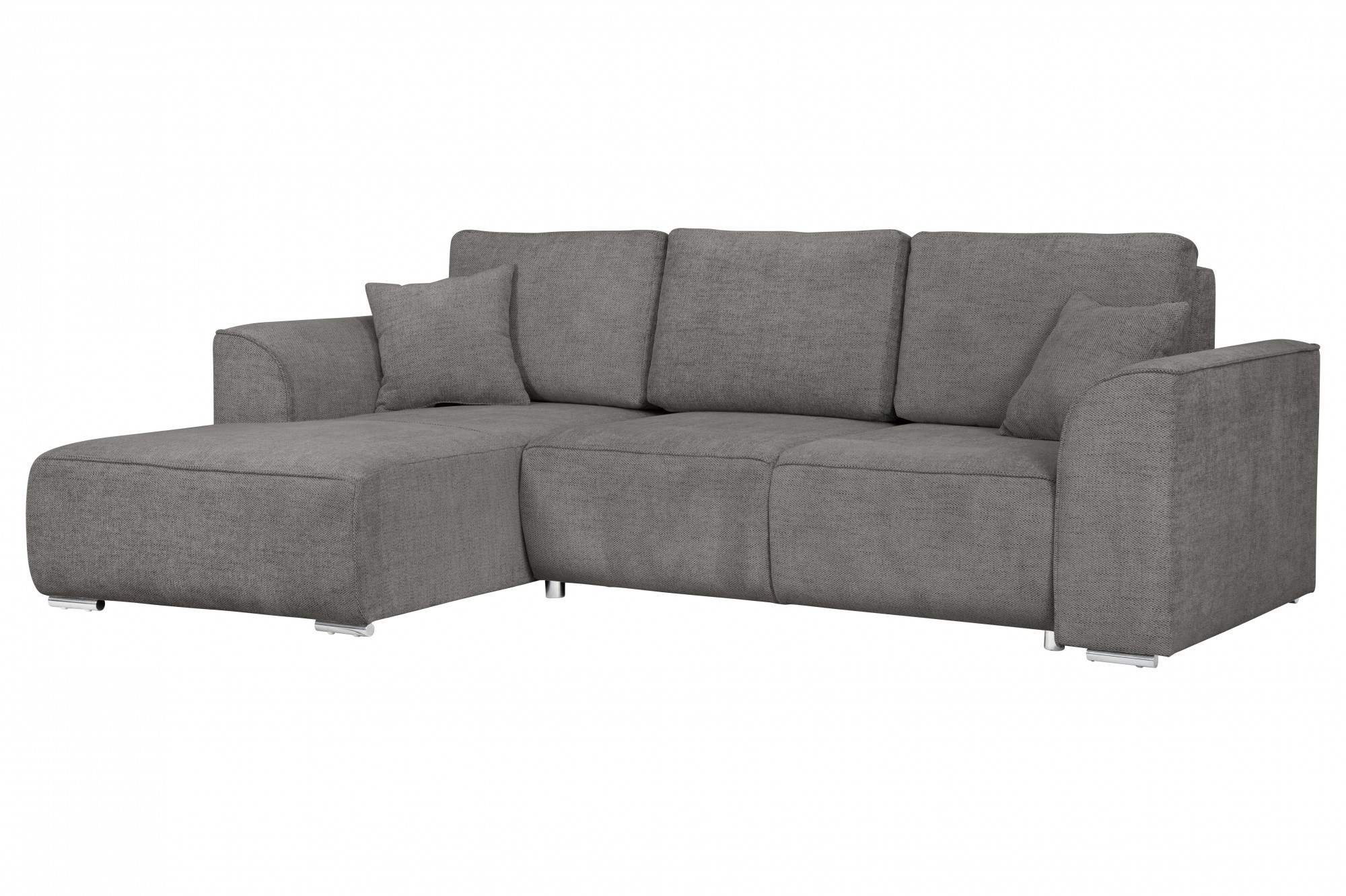 Ecksofa OTTO HOME "BEATRICE optionale Schlafsofa mit Bettkasten, B/T/H: 265/170/86 cm", grau (mittelgrau), B:265cm H:86cm T:170cm, 100% Polyester, Sofas, Ecksofa, L-Form, wahlweise auch mit Bettfunktion und Bettkasten 6