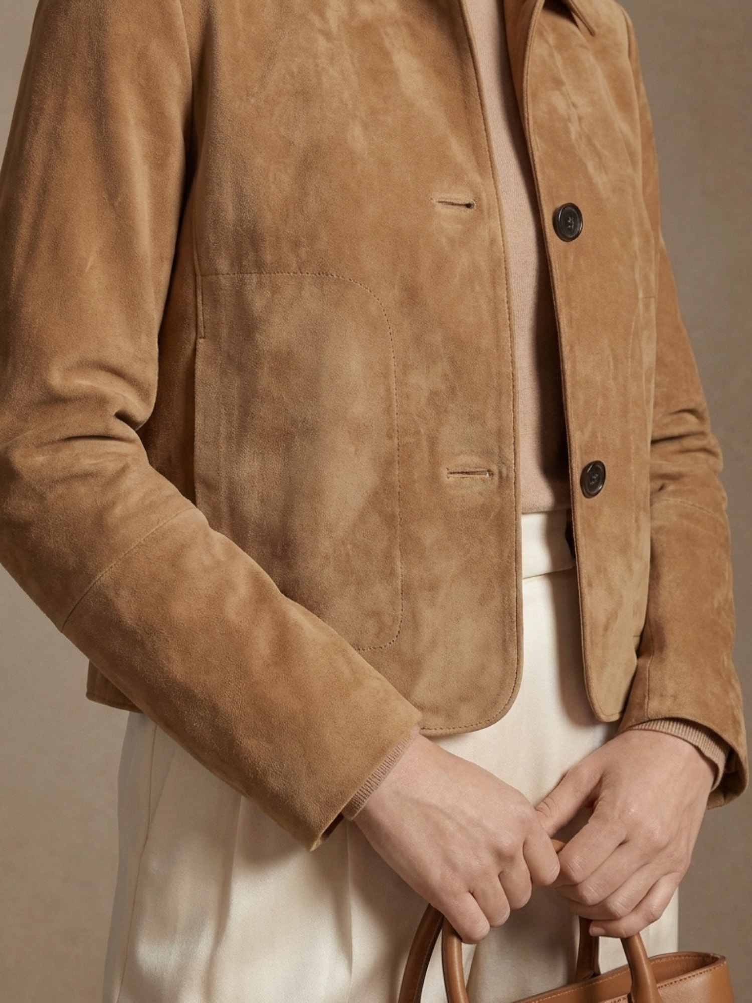 RICANO Bolerojacke »Lederjacke Jeena« ohne Kapuze Handgefertigt aus echtem Leder