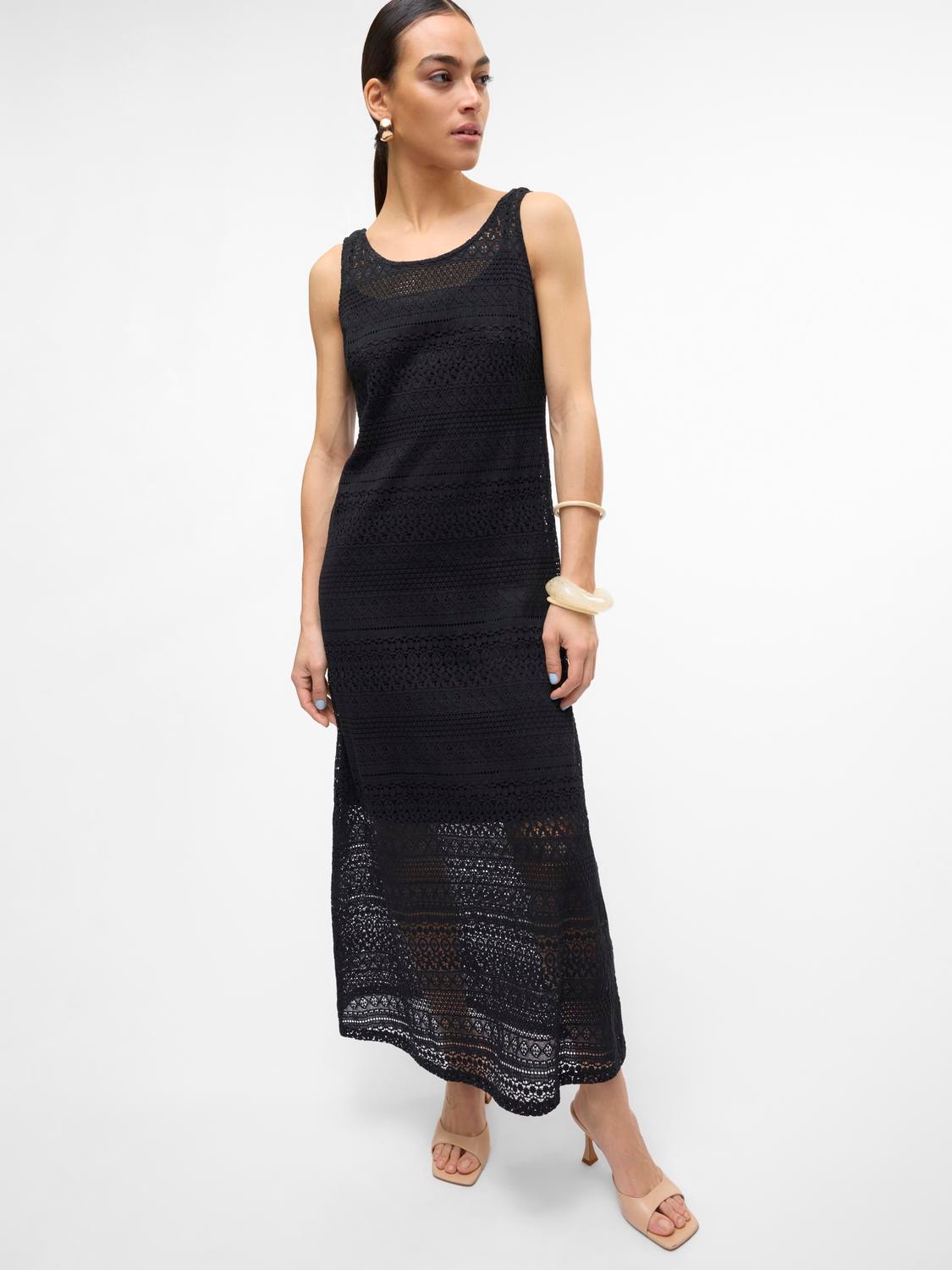 Vero Moda Spitzenkleid "VMHONEY LACE SL 7/8 DRESS WVN", Sommerkleid günstig online kaufen