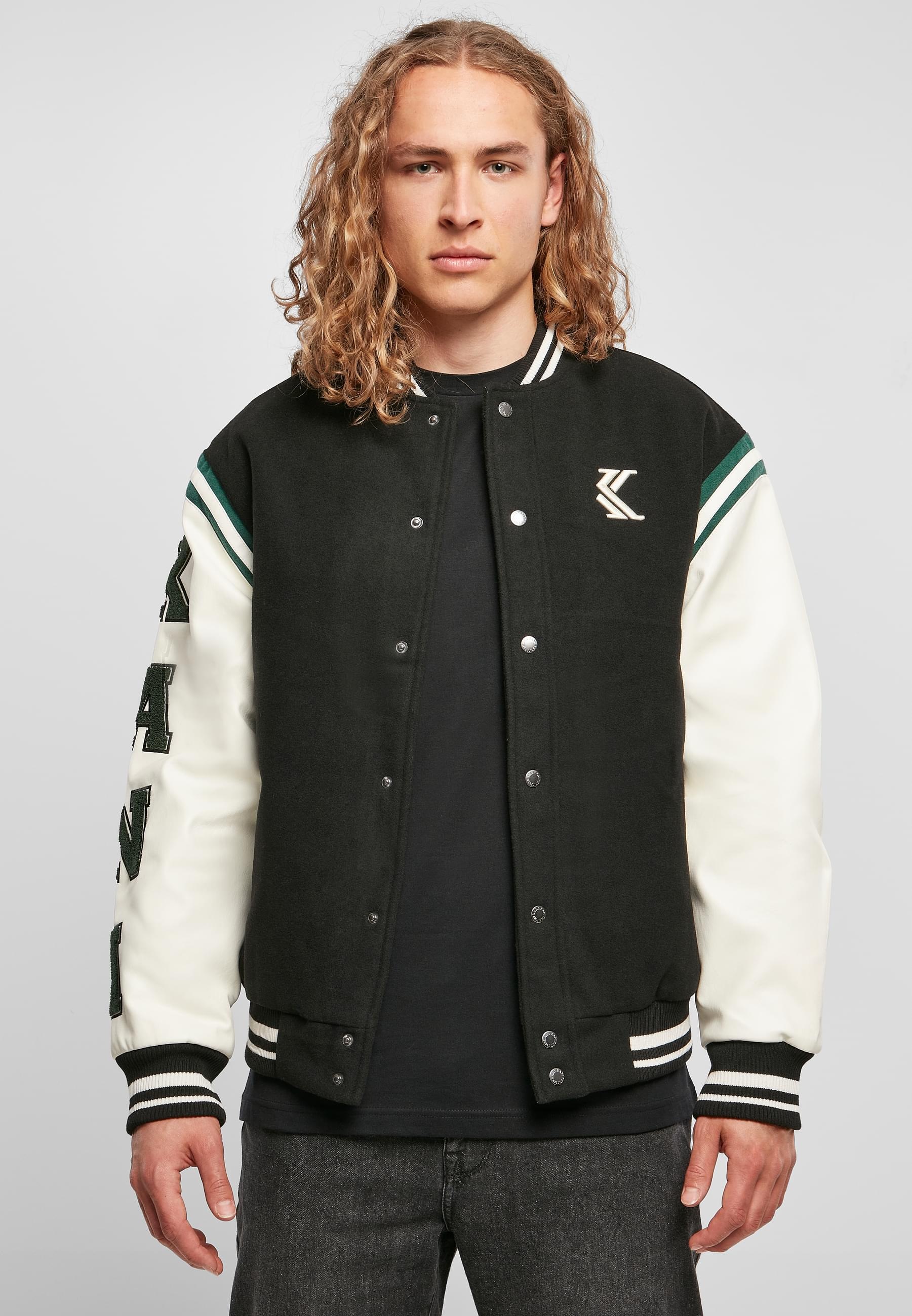 Karl Kani Allwetterjacke »Karl Kani Herren KM223-075-2 OG College Jacket«, (1 St.), ohne Kapuze