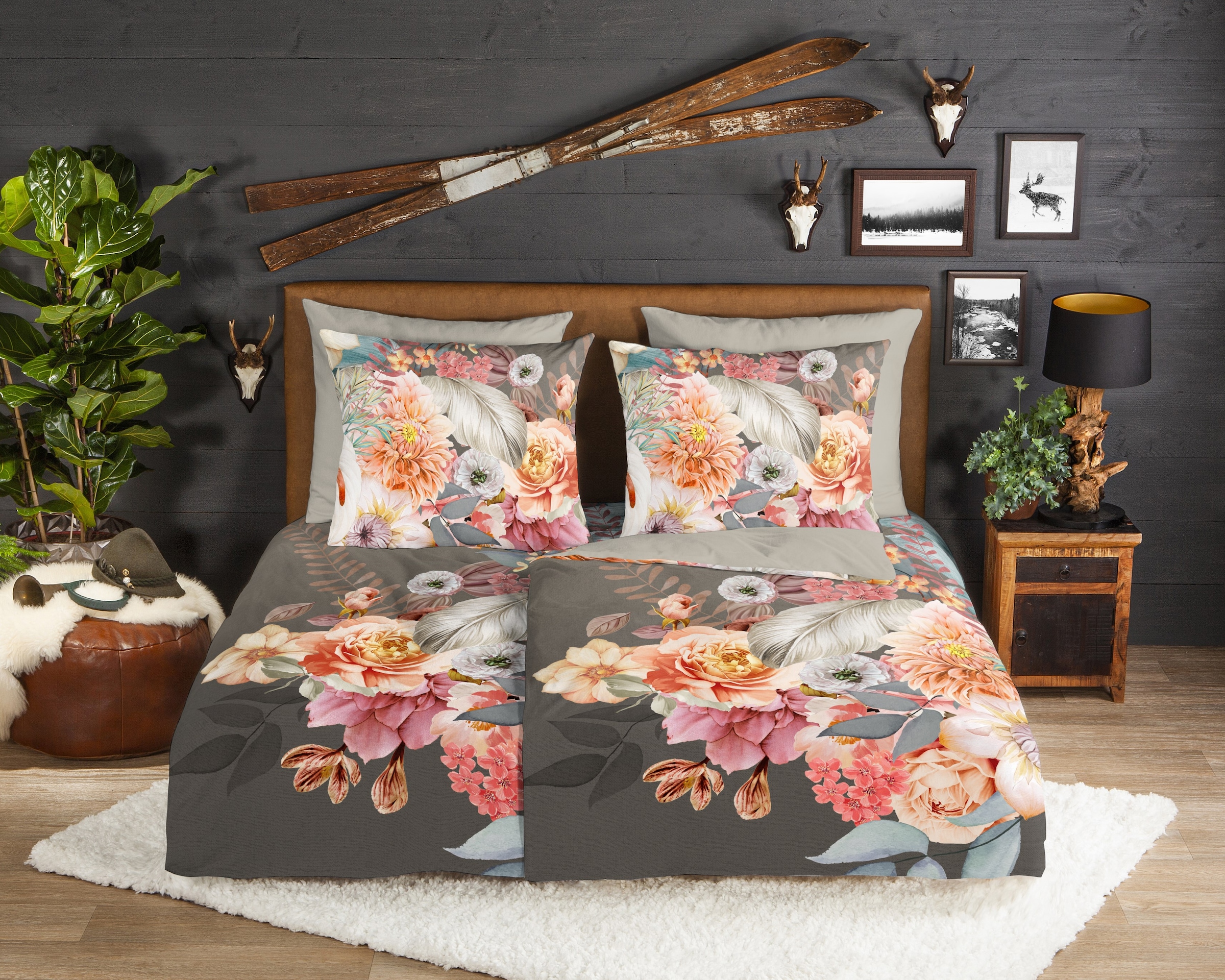 good morning Wendebettwäsche "Rhode" 2 Stk. tlg. Flanell, Biber, Winter, Wa günstig online kaufen