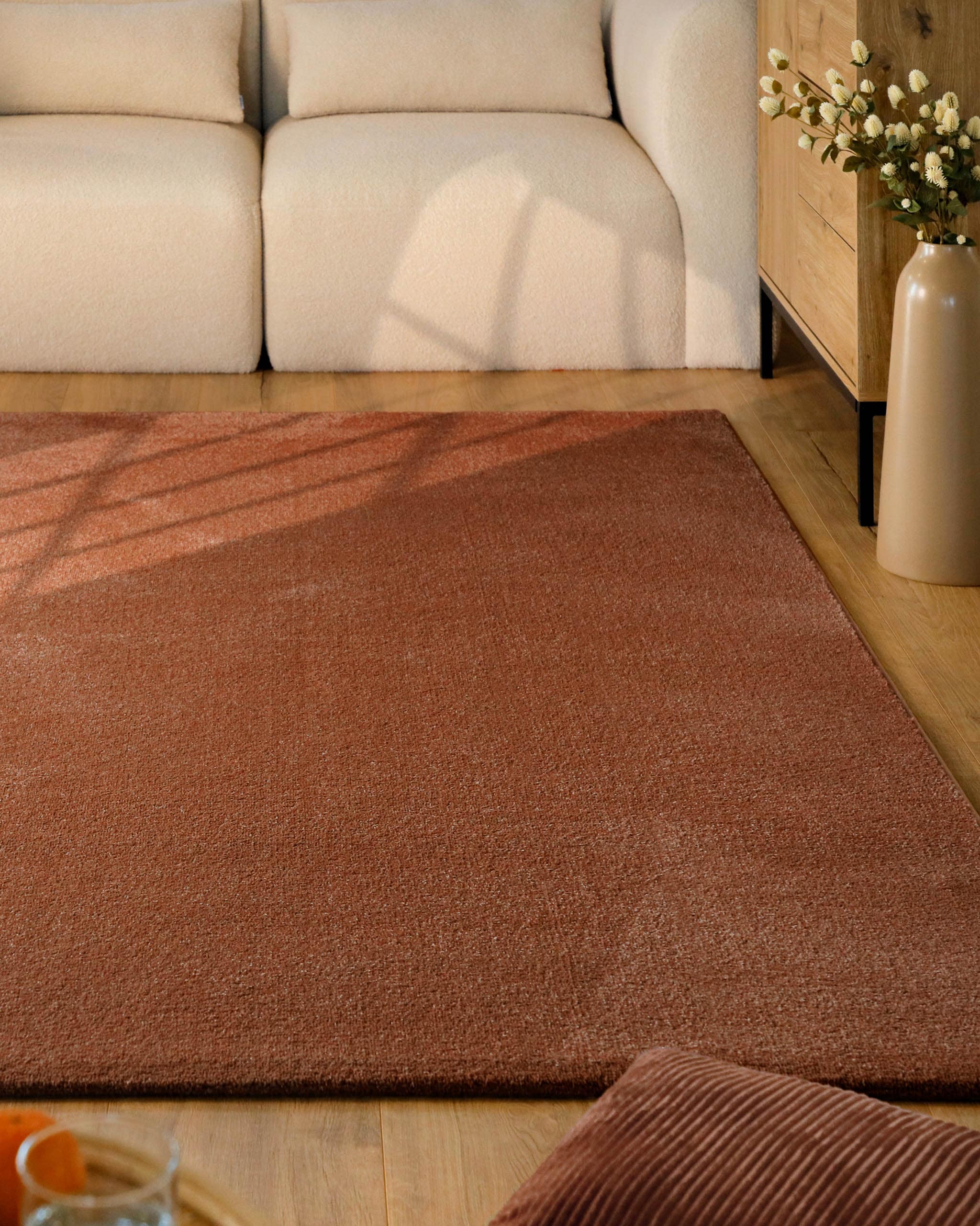 Esprit Teppich "Vegas - ESPRIT Kollektion" rechteckig 15 mm Höhe Kurzflor, uni, gewebt, pflegeleicht, formstabil, für Fußbodenheizung