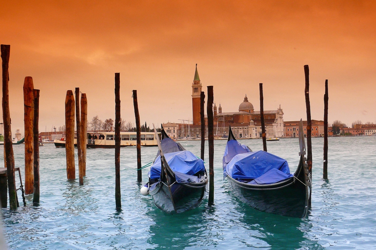 Papermoon "Boote in Venedig"