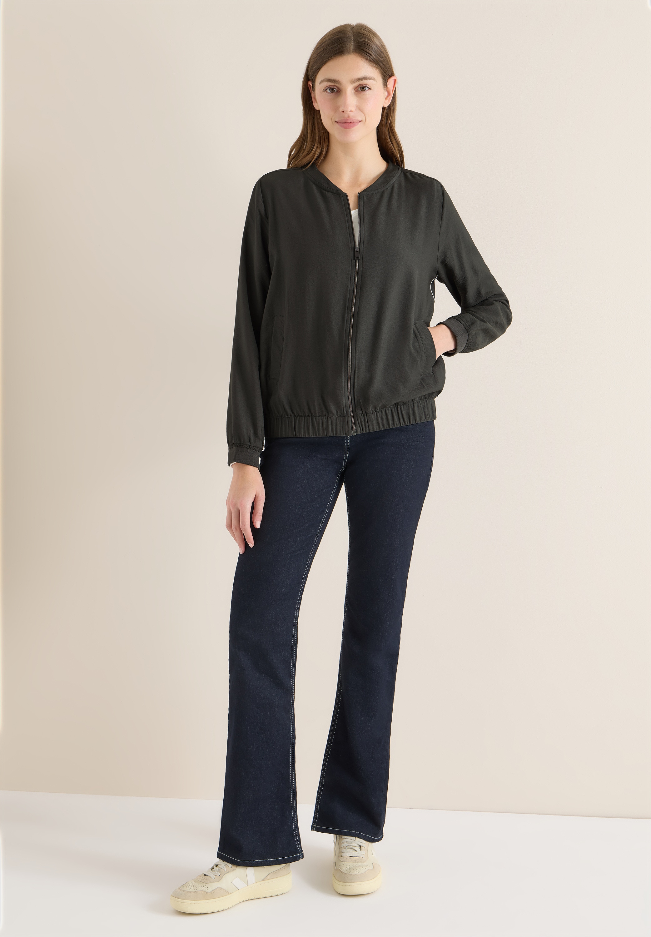 Cecil Blouson ohne Kapuze aus softer Viskose