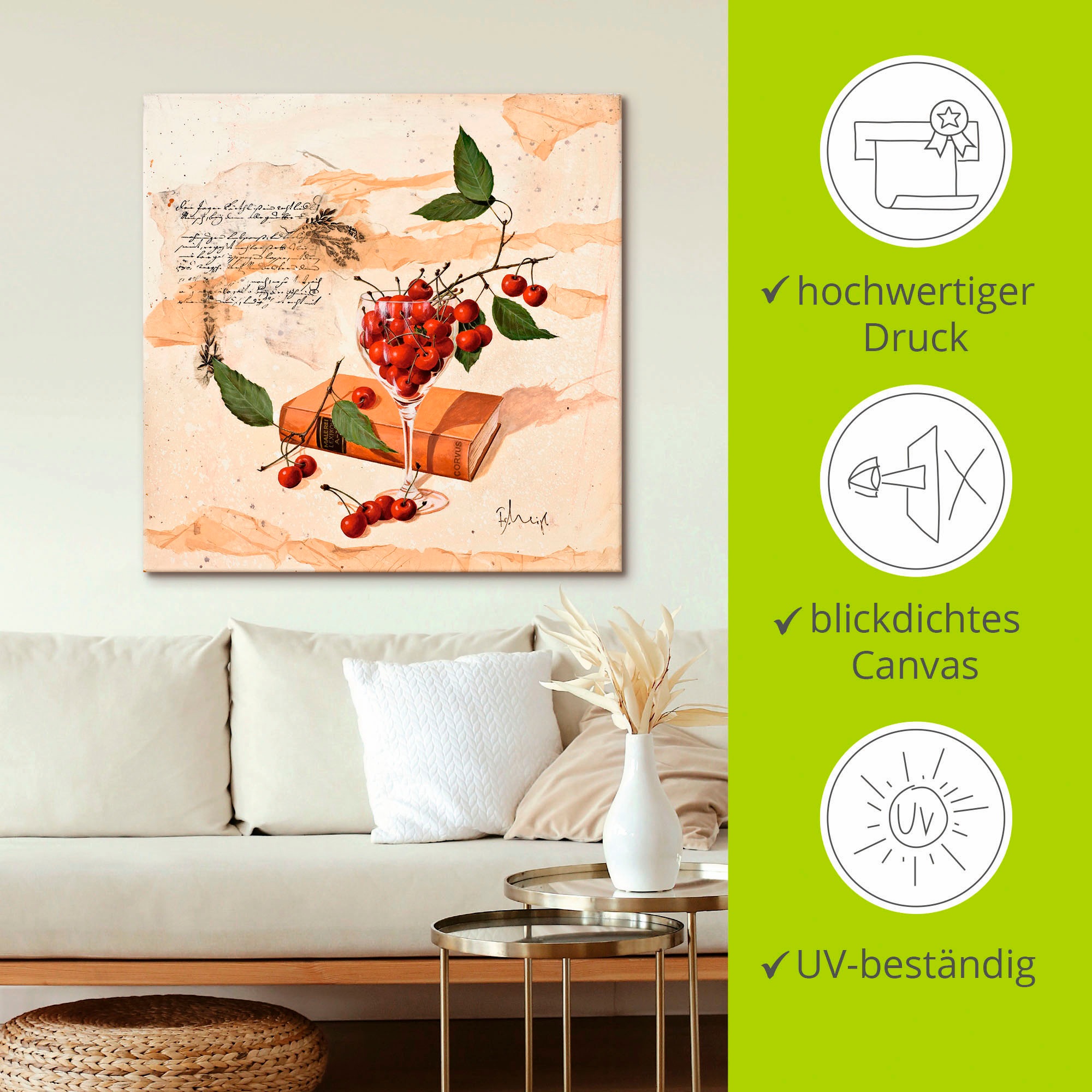 Artland Wandbild »Moderne Cosmea Variation«, Arrangements, (1 St.), als Leinwandbild, Poster, Wandaufkleber in verschied. Größen