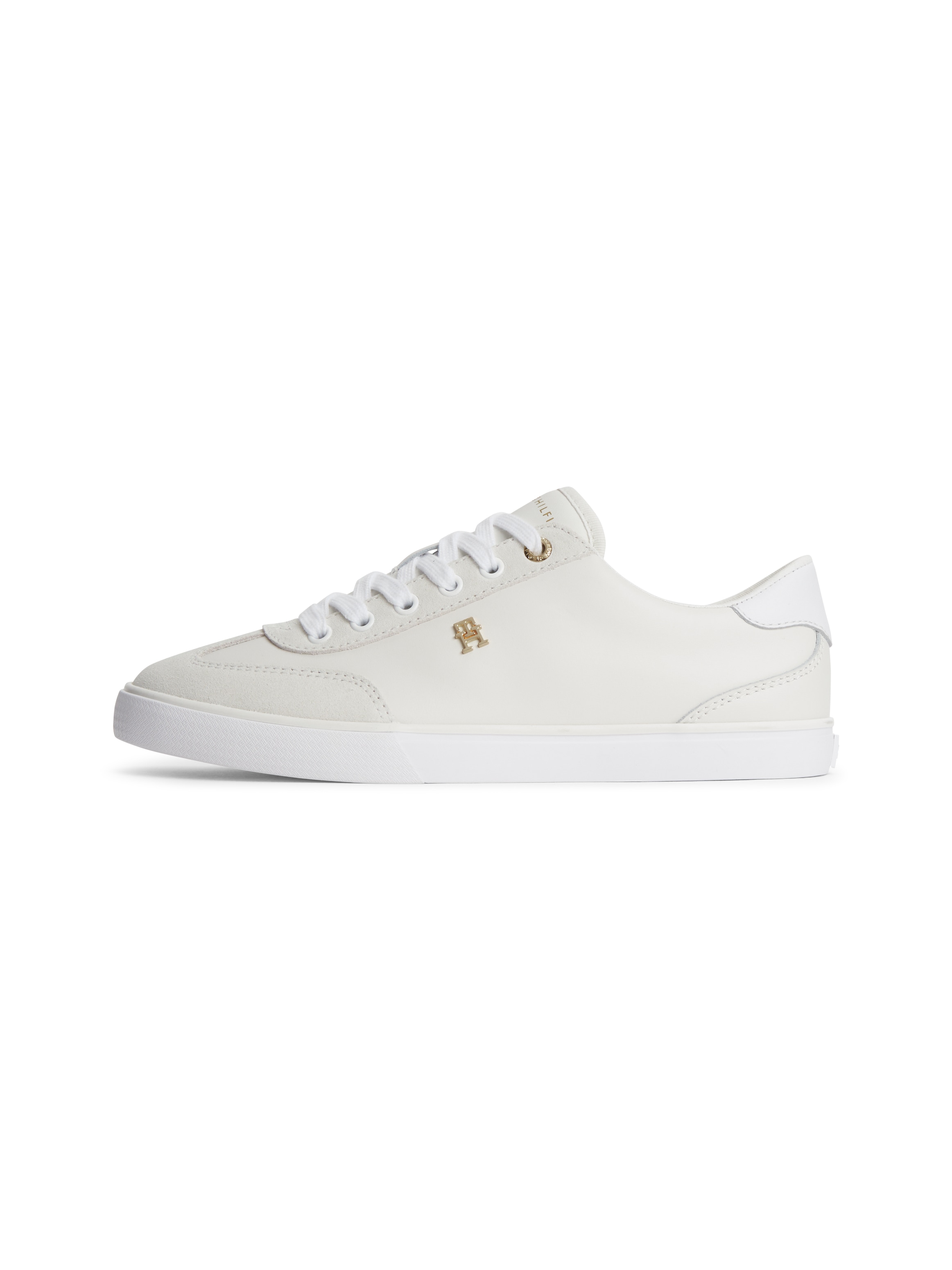 Tommy Hilfiger Sneaker »TH CHIC LOW VULC«  Freizeitschuh, Halbschuh, Schnürschuh mit Ziernähten