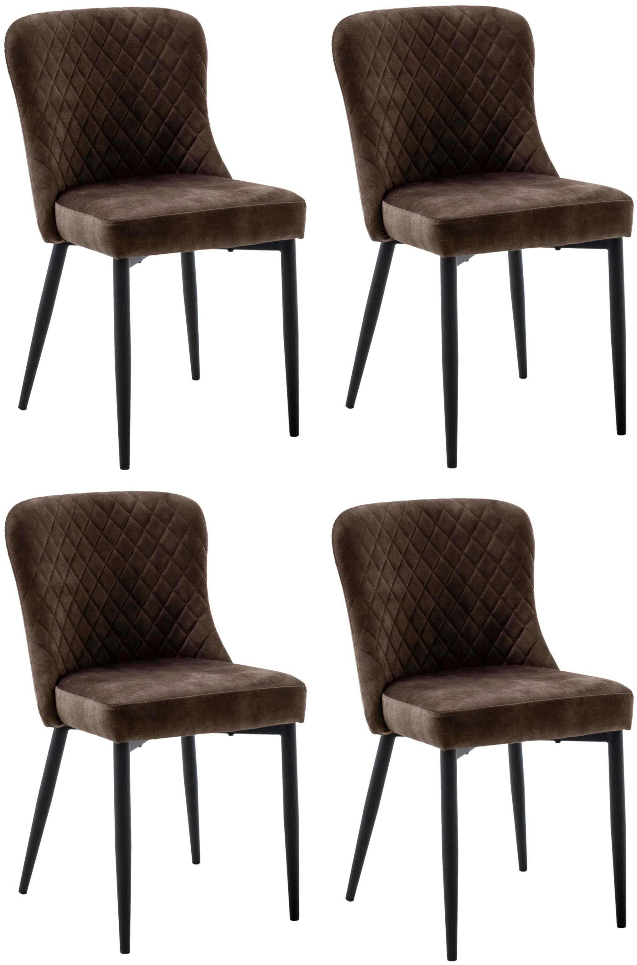 MCA furniture 4-Fußstuhl "ABOSHI Esszimmerstuhl (4er Set)" (Set) 4 Stk. Vel günstig online kaufen