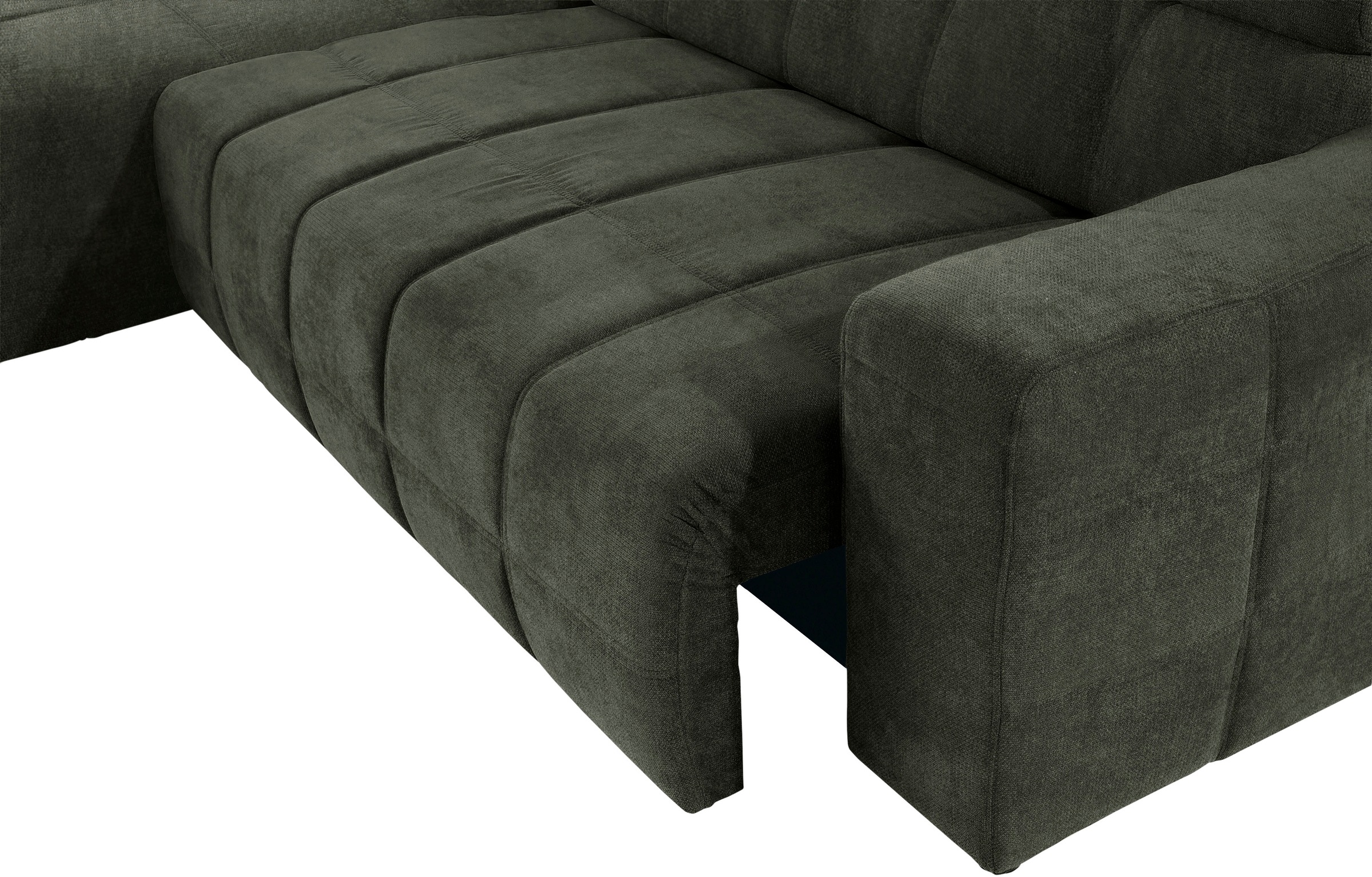 DOMO collection Ecksofa »Brandon Sitzbelastung 140 kg, große Ausführung, B/T/H: 289/177/80 cm«, mit Kopfteilverstellung, wahlweise Sitztiefenverstellung, L-Form