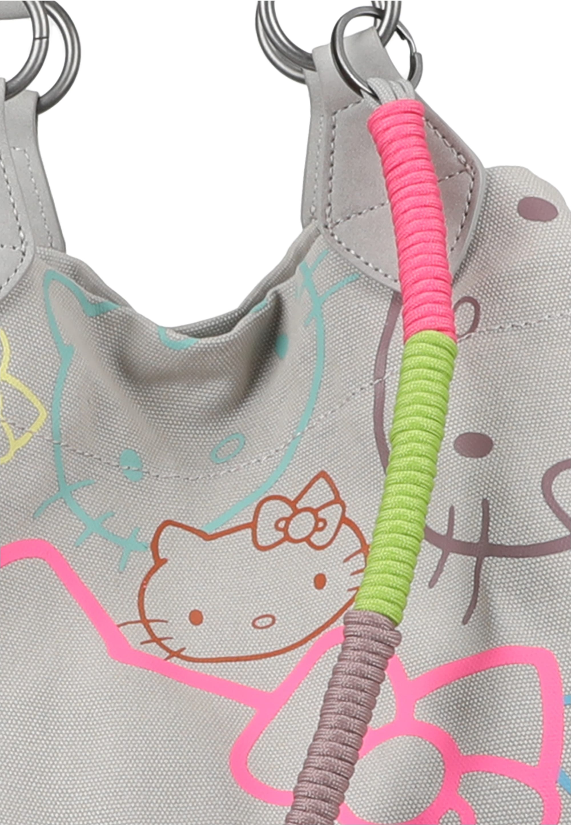 Fritzi aus Preußen Henkeltasche »Izzy Medium Limited Head Flocked«, mit tollen Hello Kitty-Prints