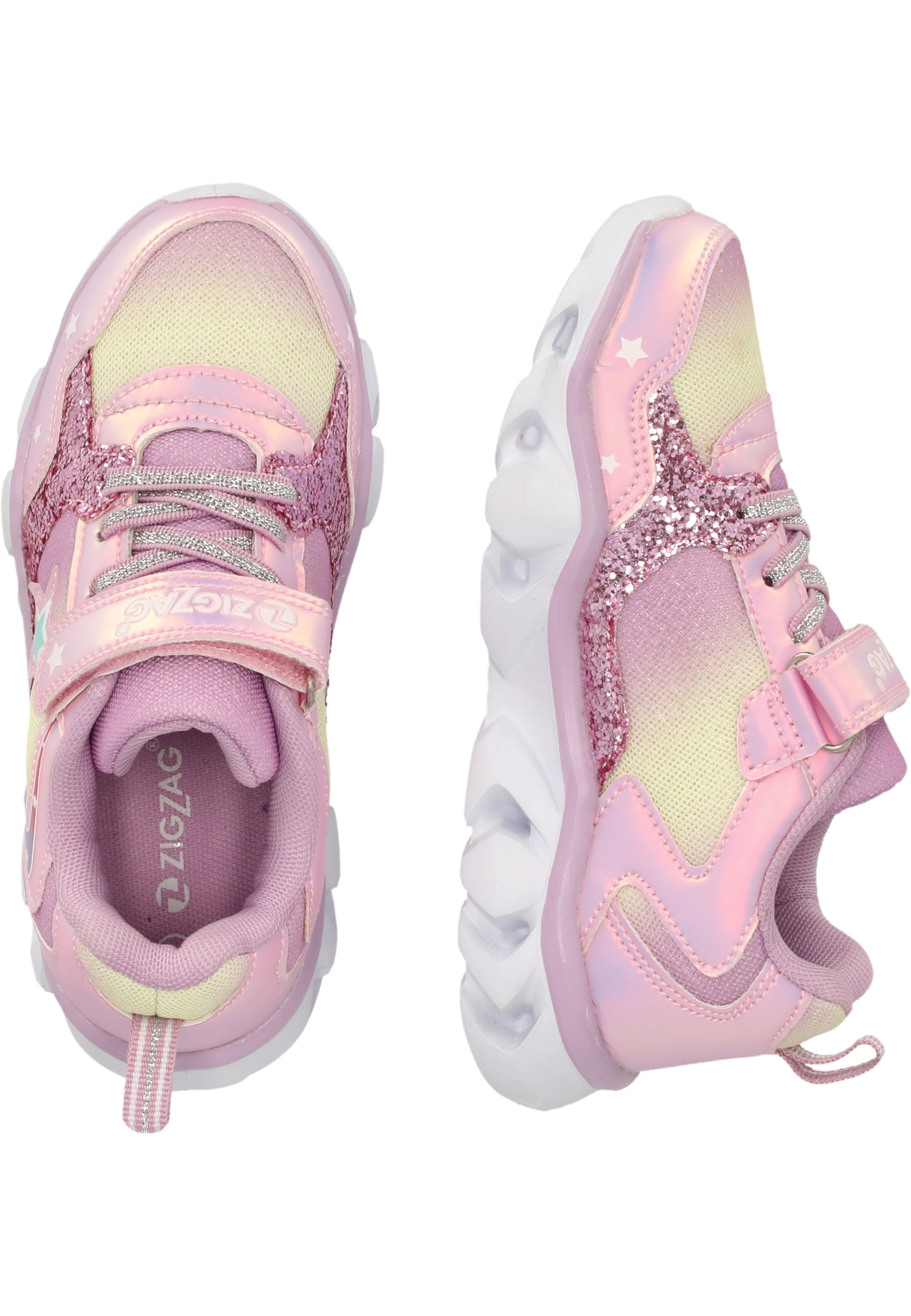 ZIGZAG Sneaker »Saserta«, im stylischen Metallic-Design mit aufleuchtender Sohle