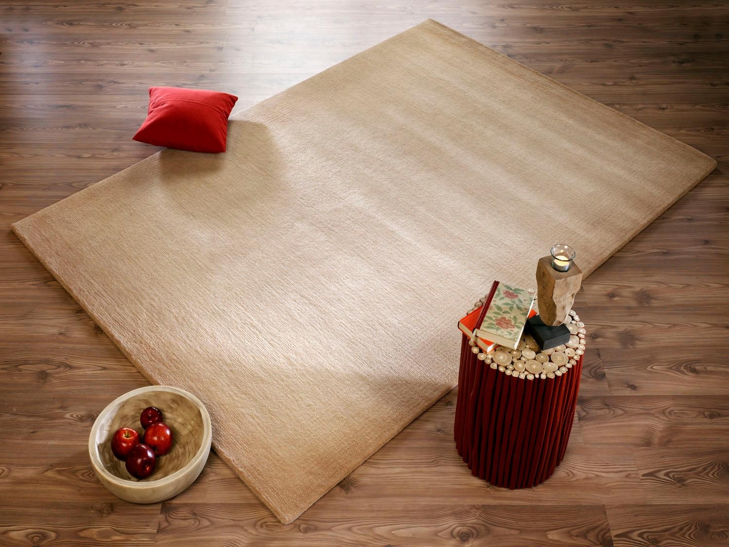 Wollteppich OCI DIE TEPPICHMARKE "Vinciano Tami" Gr. 6, beige, B:200cm H:8mm L:300cm, Wolle, Teppiche, reine Wolle, handgeknüpft, echter Nepal, Wohnzimmer