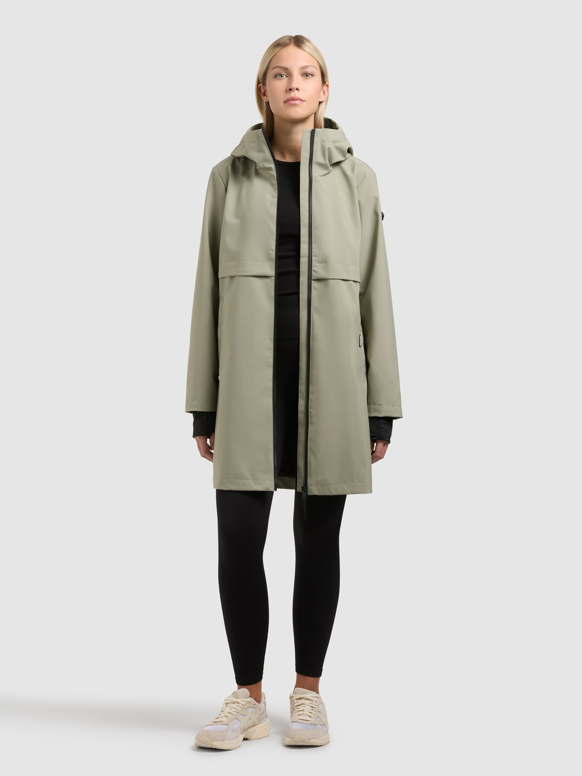khujo June Short Coat Green M 2