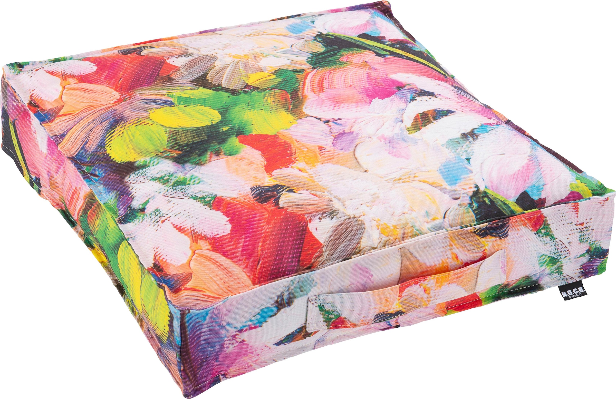 H.O.C.K. Sitzkissen "Flower" in sommerlichen Farben günstig online kaufen