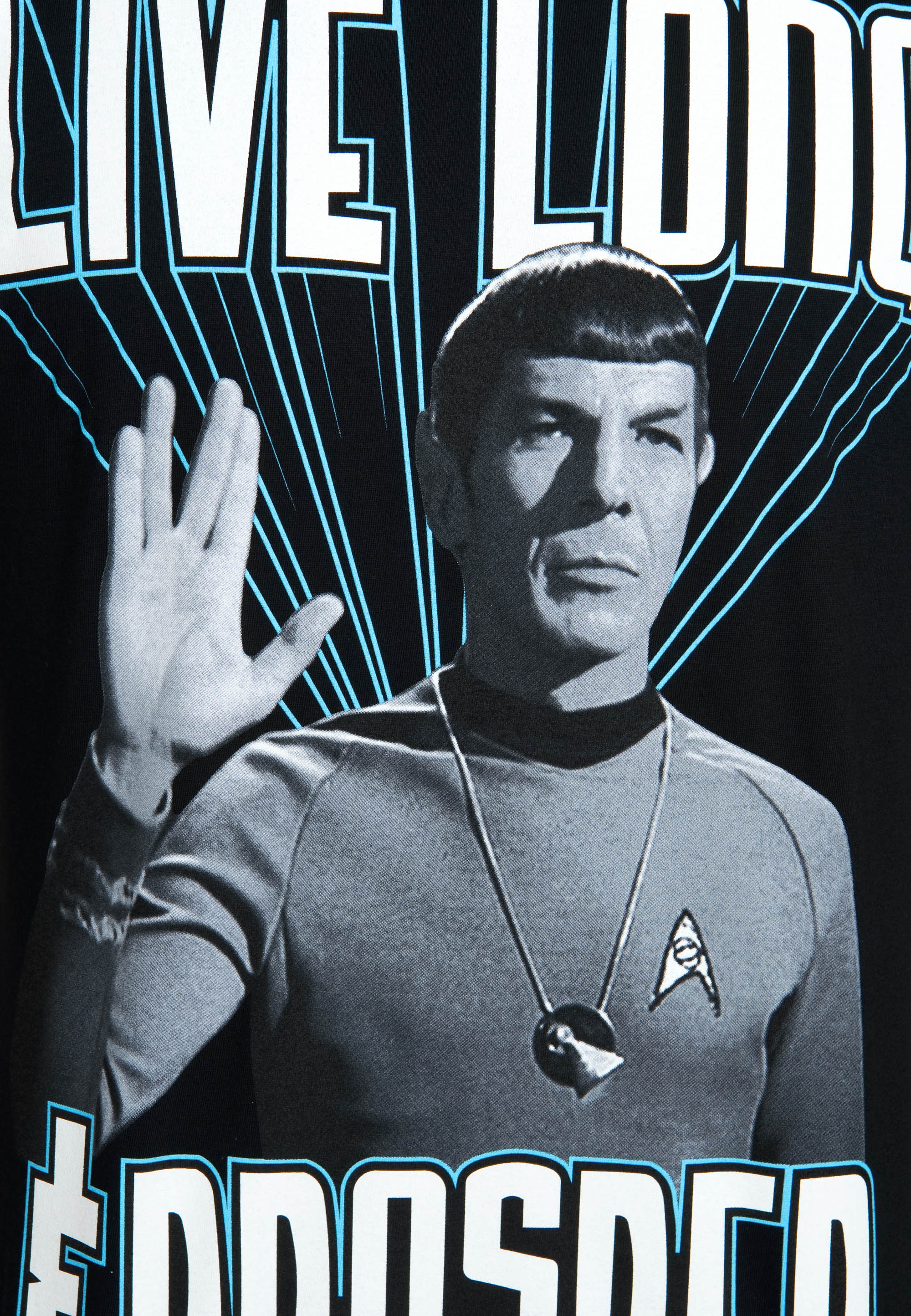 LOGOSHIRT T-Shirt »Spock – Star Trek – Live Long & Prosper«, mit coolem Frontprint
