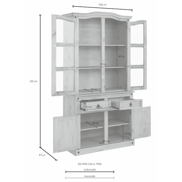 Home affaire Buffet »Mexico«, aus massiver Kiefer, Breite 106 cm bestellen  | BAUR