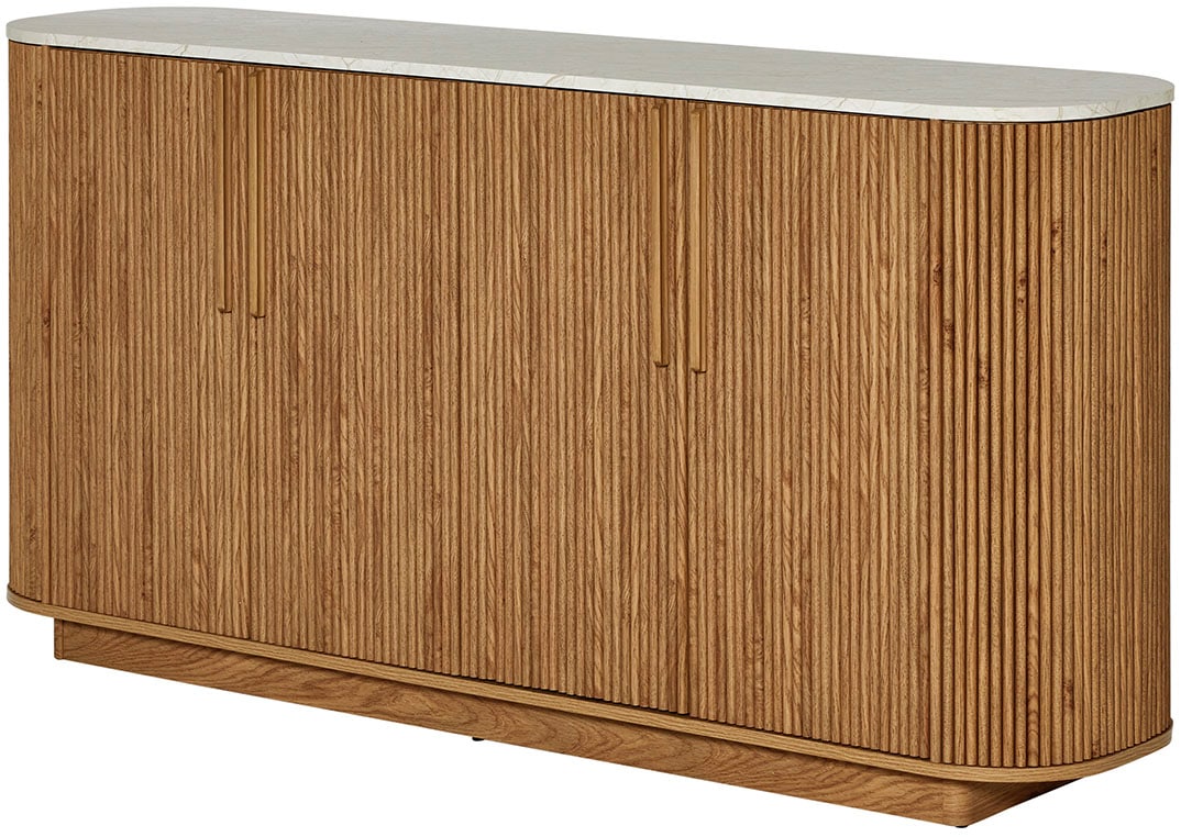 Jahnke Sideboard »STRING SB 160«, (1 St.), Sideboard, 4-türig, Marmor-Look, Breite 159,5 cm