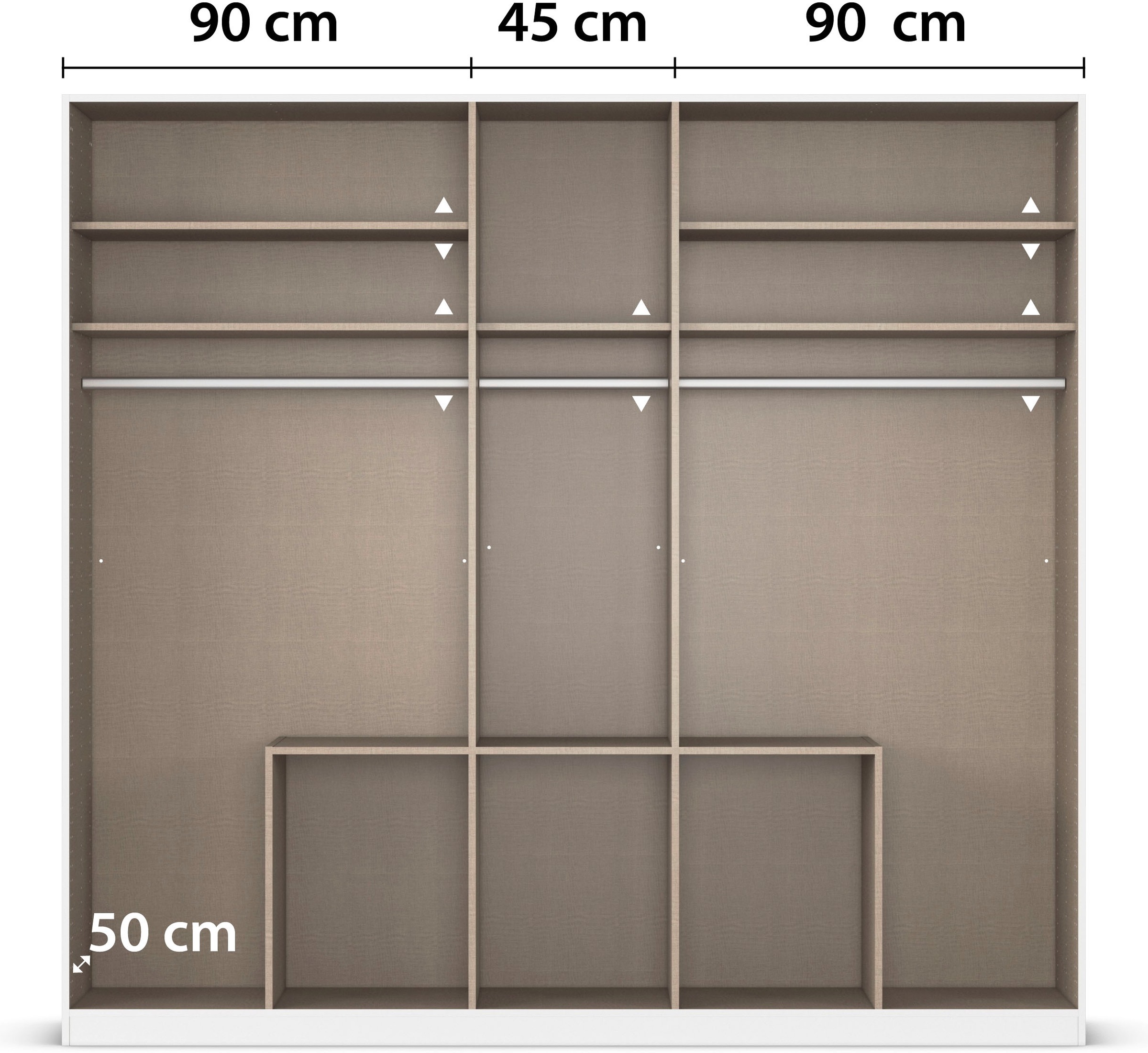 rauch Drehtürenschrank »Kleiderschrank Kleiderschränke Schrank Garderobe AGORDO mit Glasfront«, mit Außenschubkästen, in 6 Breiten und 2 Höhen MADE IN GERMANY