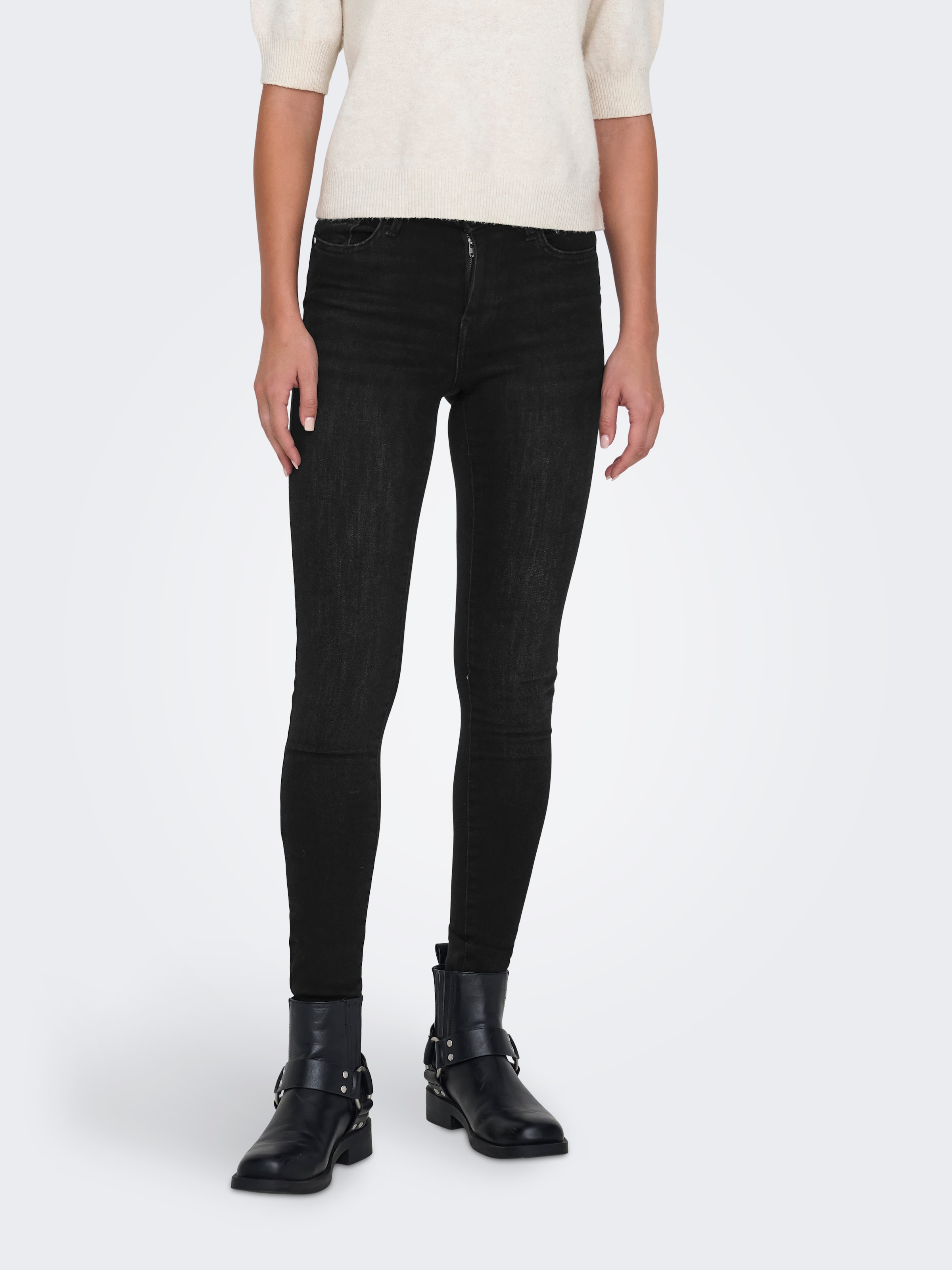ONLY Skinny-fit-Jeans "ONLPOWER MID PUSH UP SK DNM TAI886" günstig online kaufen