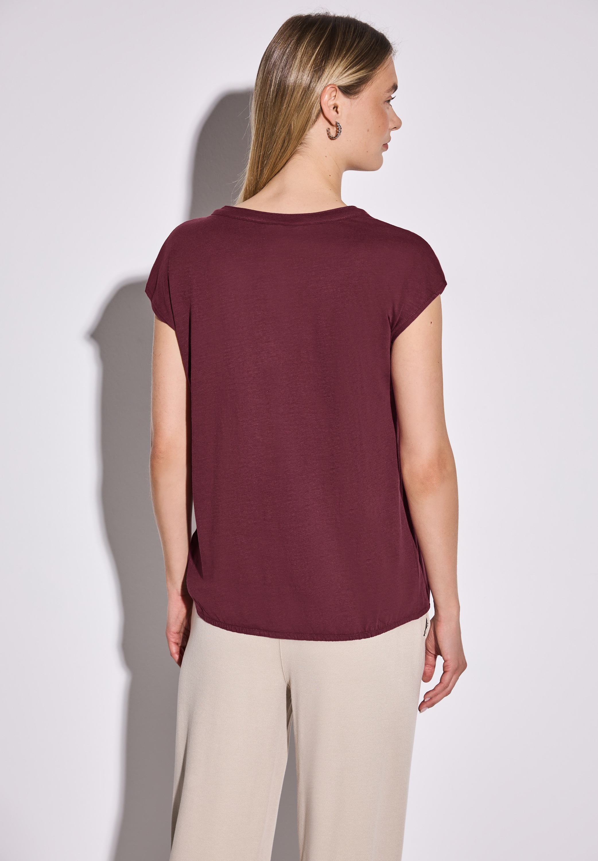 STREET ONE T-Shirt, aus reiner Baumwolle