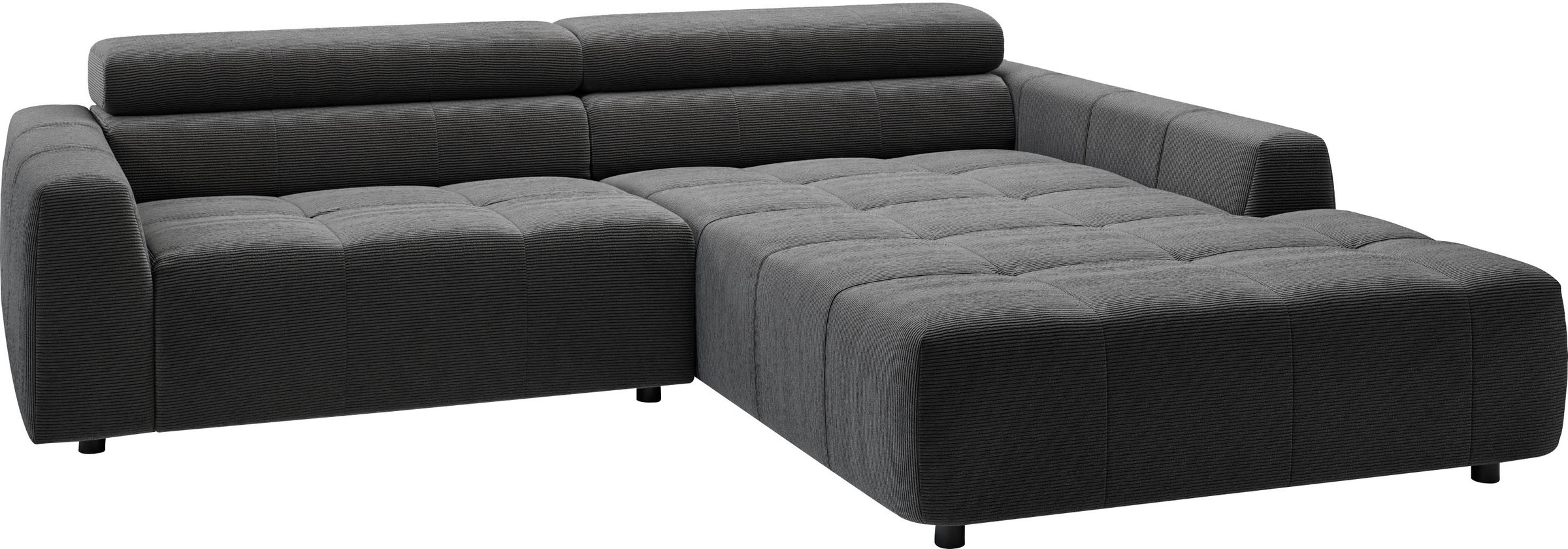 Thumbnail - 3C Candy Ecksofa "Denver auch mit Cord- und Easy care-Bezug, Kopfteilverstellung L-Form", wahlweise. mit motorischer Sit...