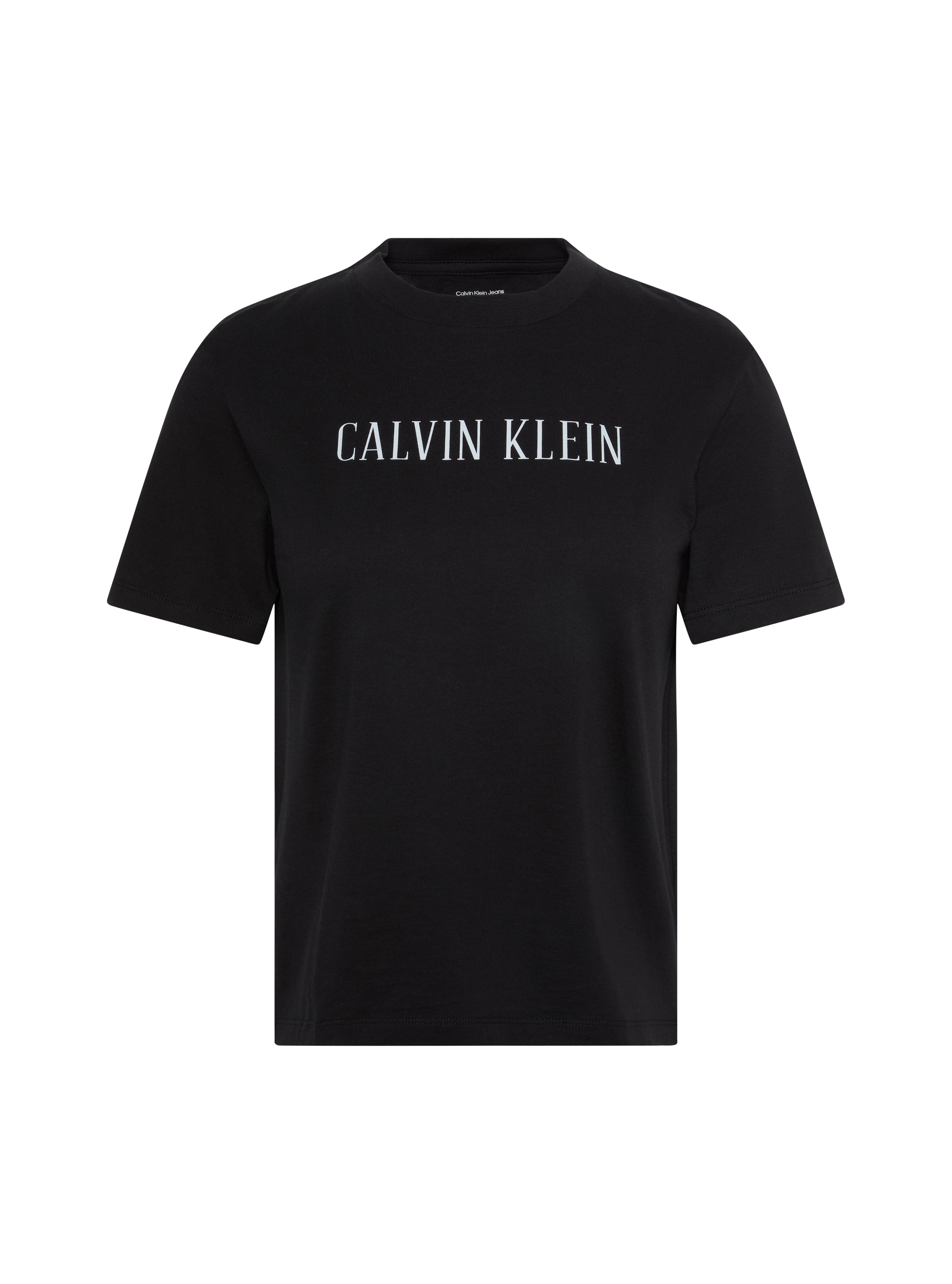 Calvin Klein Jeans T-Shirt Rundhalsausschnitt, Regular Fit, Logoschriftzug