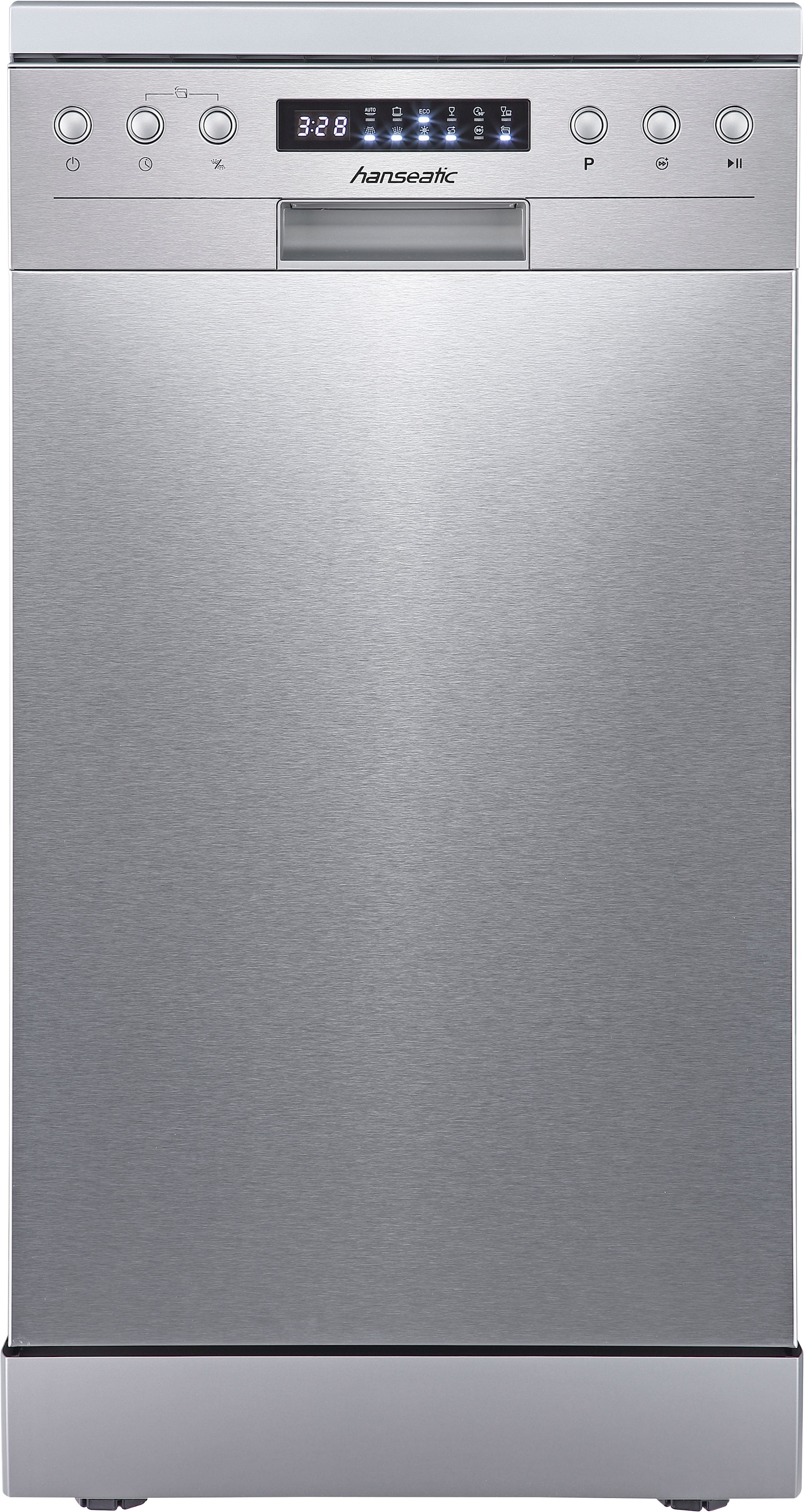 Hanseatic Standgeschirrspüler "HG4585C10J7610DS" 10 Maßgedecke mit Edelstah günstig online kaufen