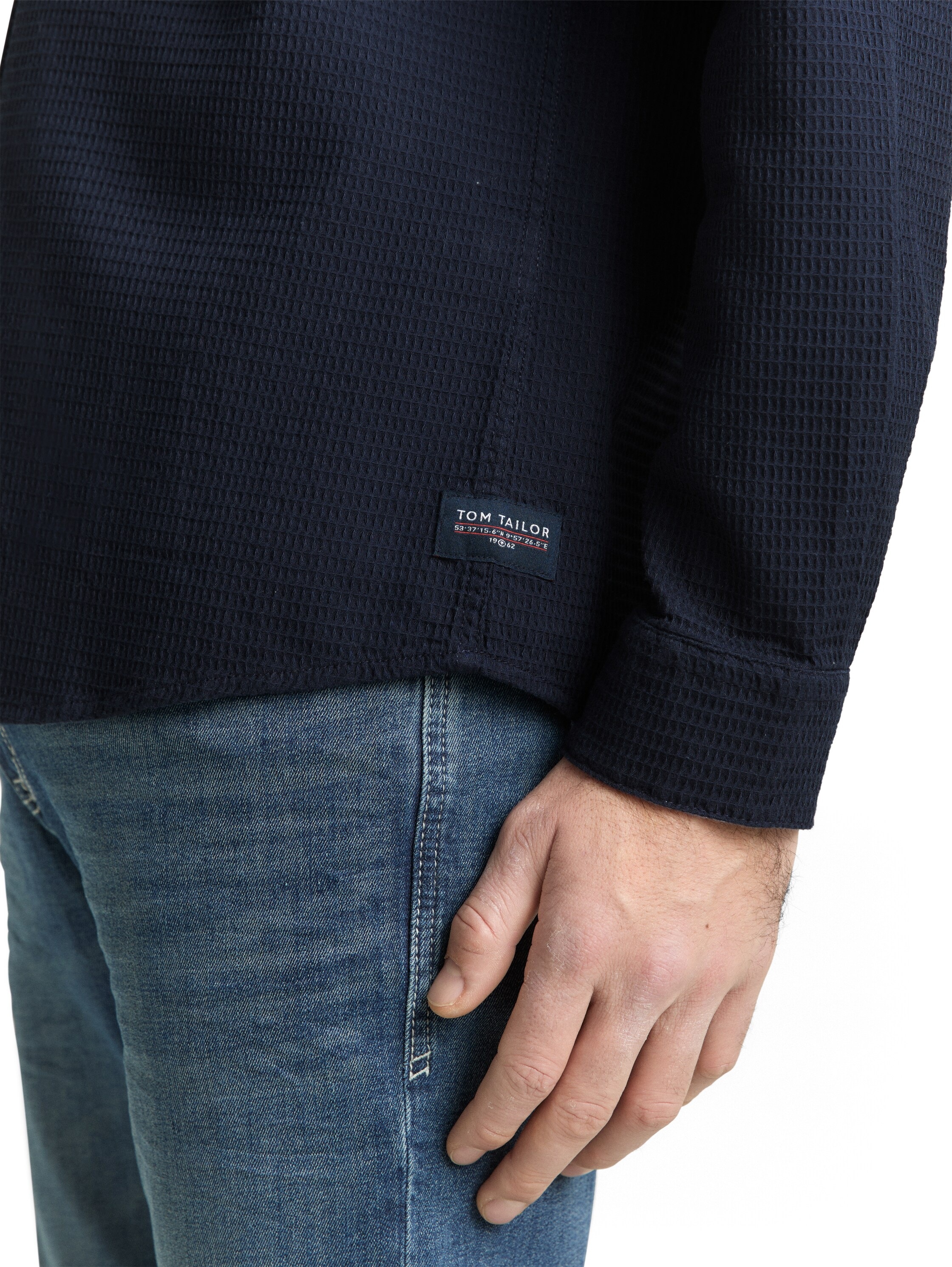 TOM TAILOR Langarmhemd mit Brust Tasche