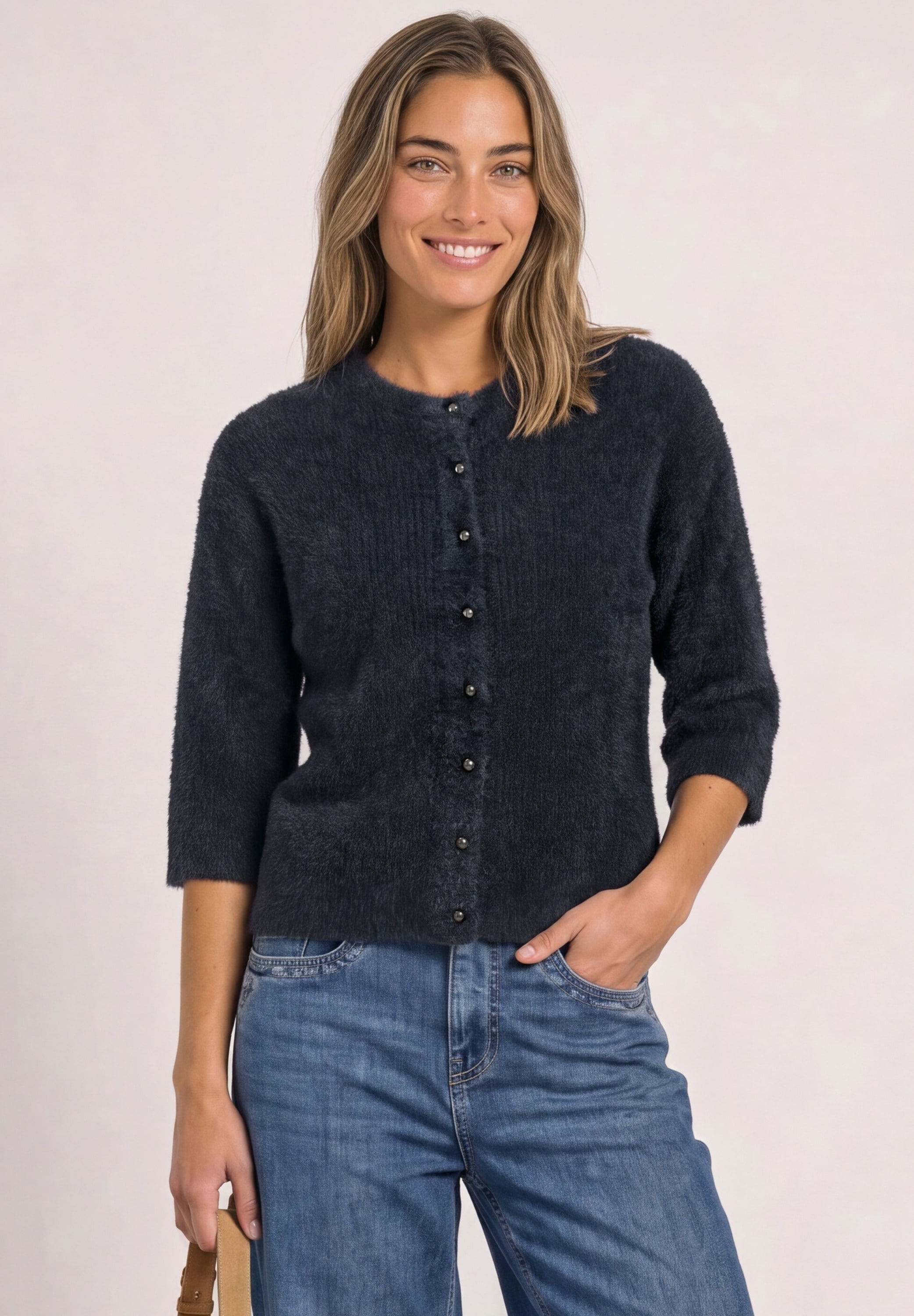 STREET ONE Cardigan mit Rundhalsausschnitt
