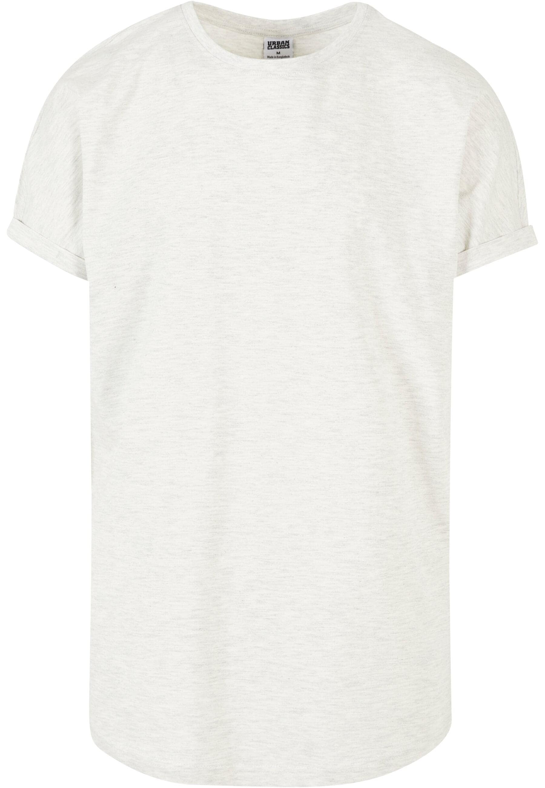 T-Shirt »Urban Classics Herren Long Shaped Turnup Tee«, (1 tlg.)