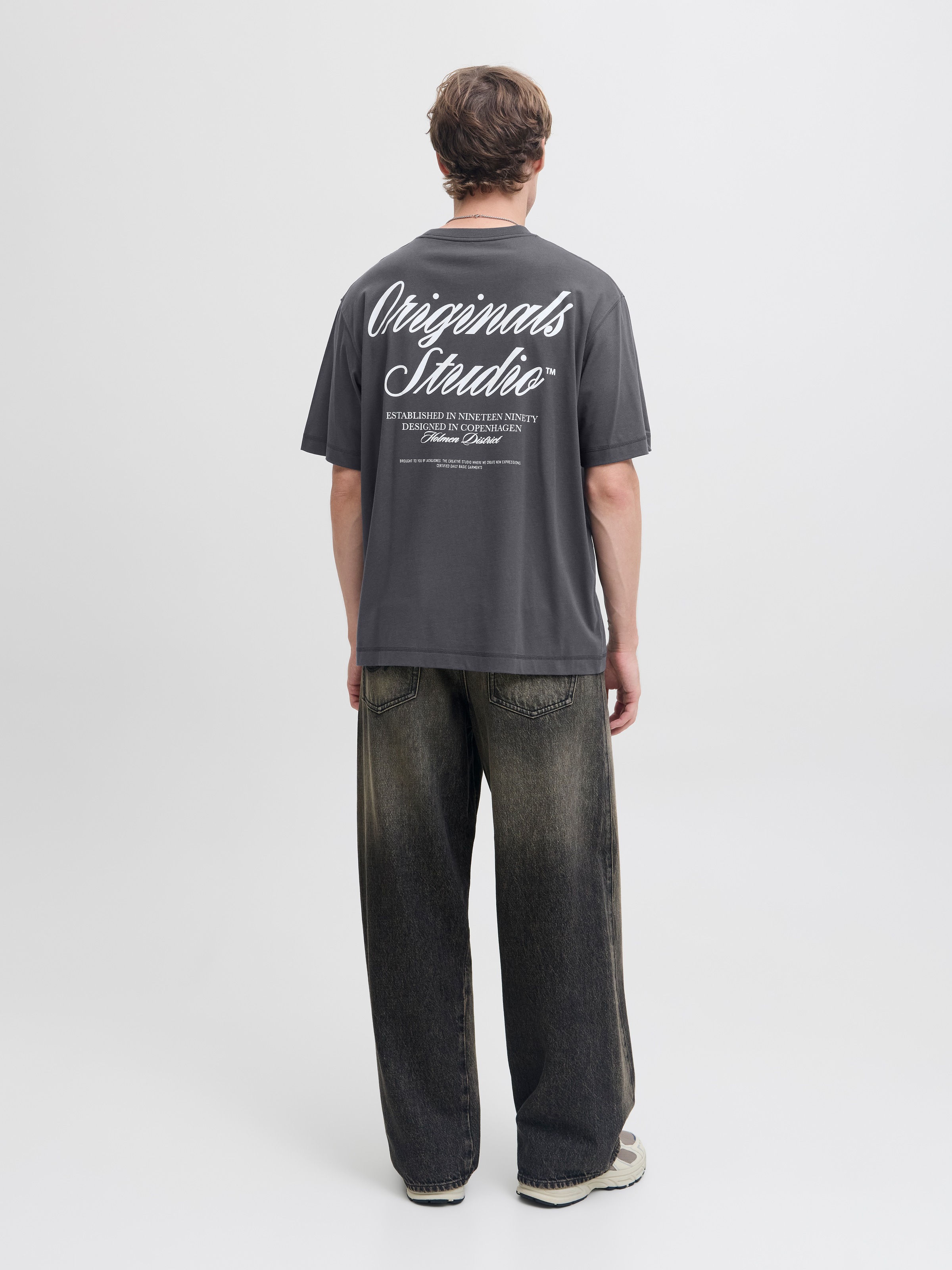Jack & Jones Kurzarmshirt »JORNORREBRO TYPO TEE SS CREW NECK NOOS« Baumwolle, relaxed fit