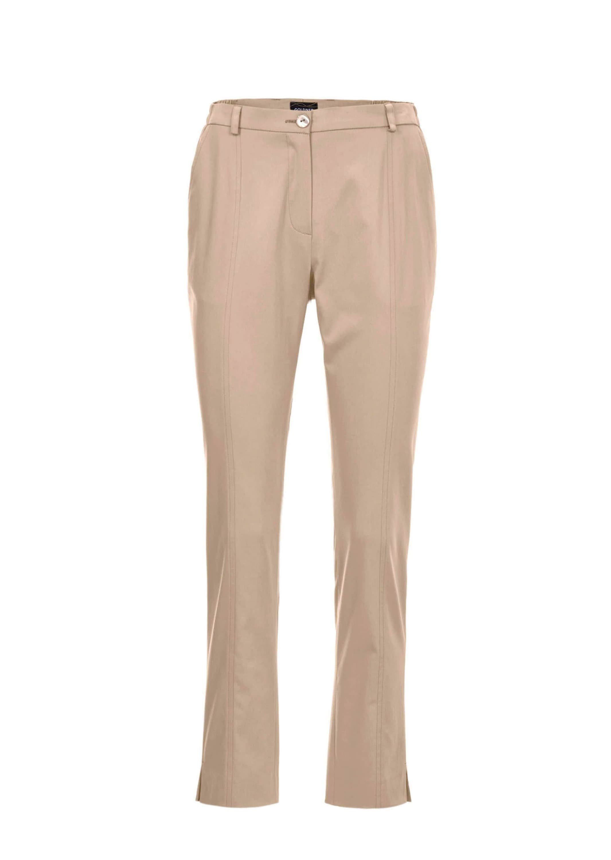 GOLDNER Stoffhose "Sportive Hose Anna aus trageangenehmen Satin" Perfekt sitzende und anschmiegsame Passform